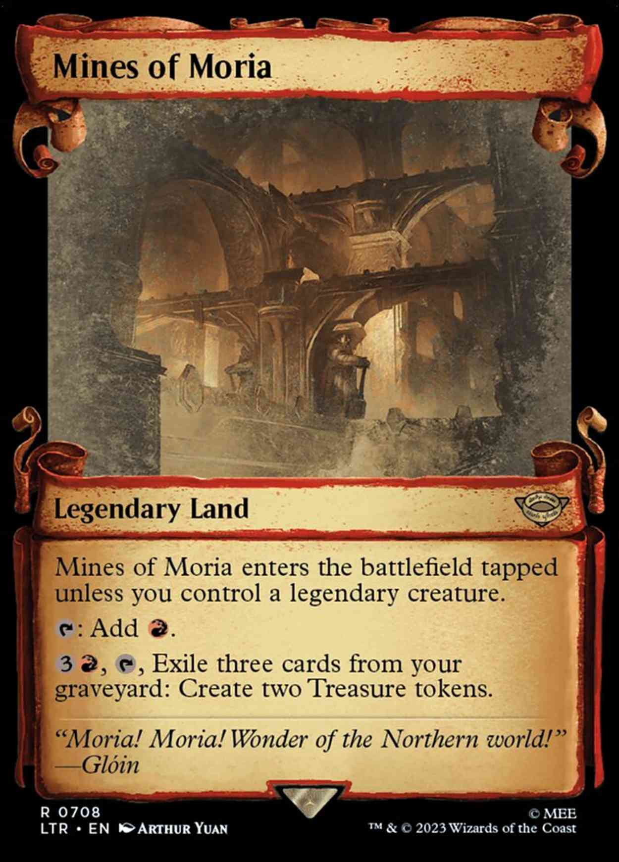 Mines of Moria (Showcase Scrolls) magic card front