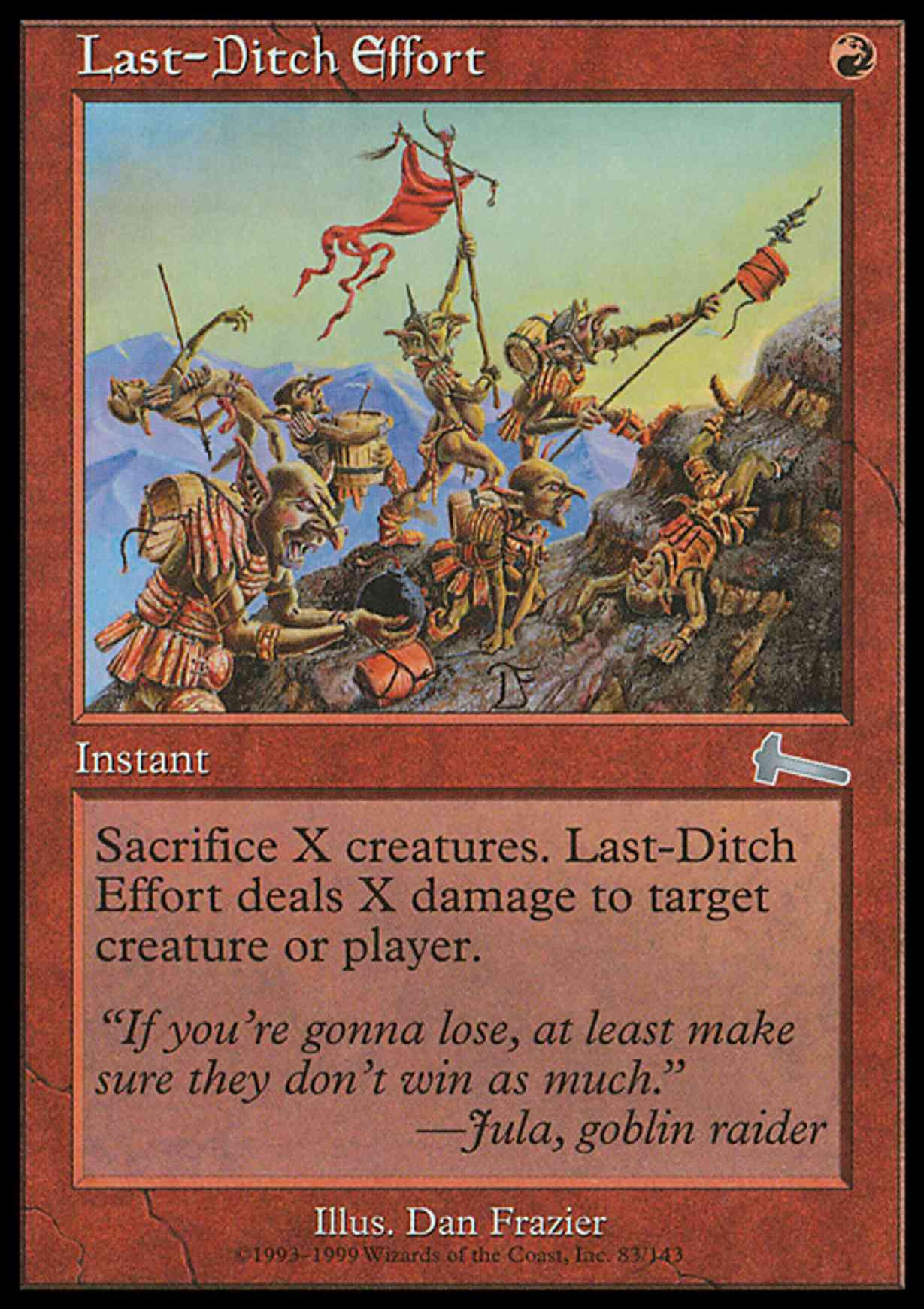 Last-Ditch Effort magic card front