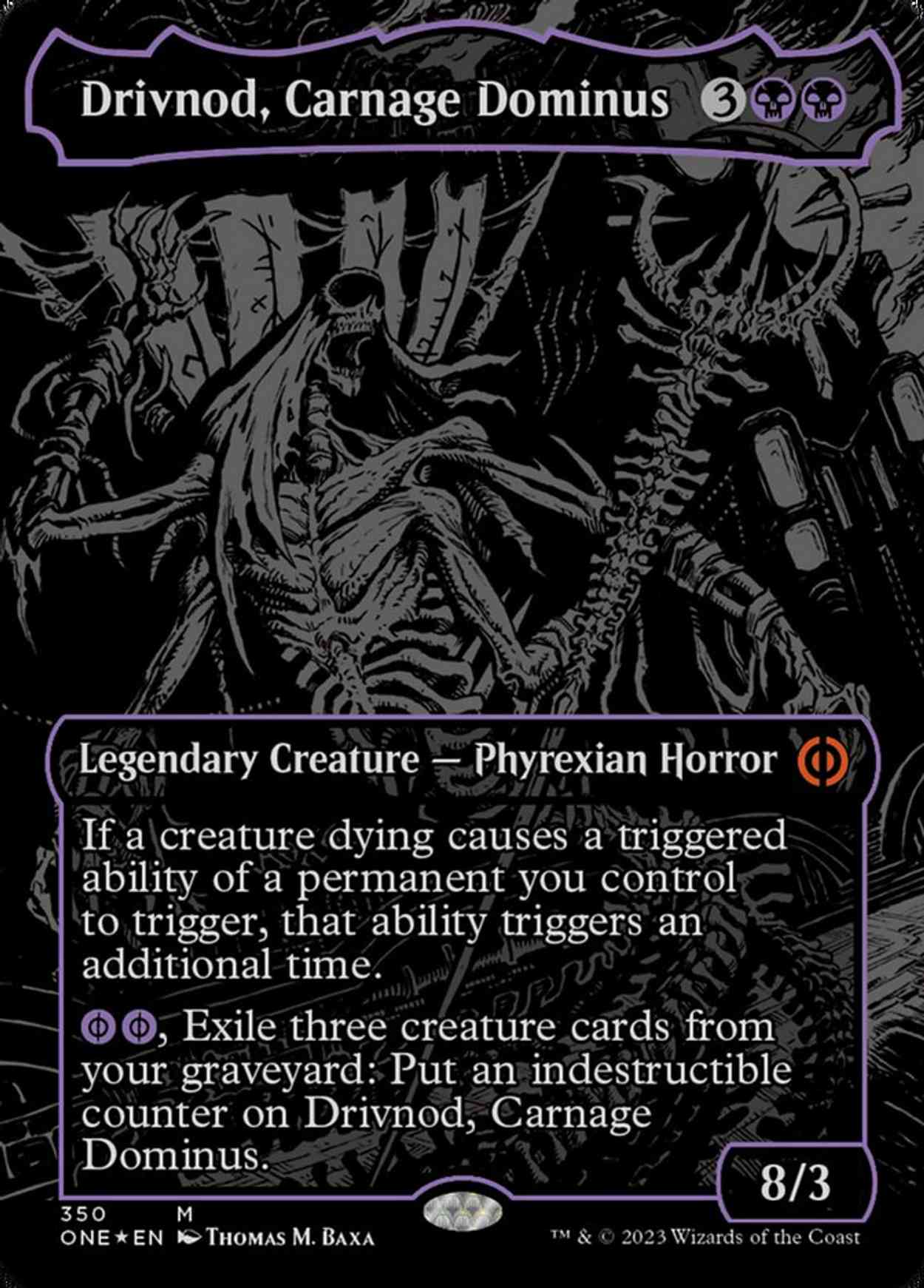 Drivnod, Carnage Dominus (Oil Slick Raised Foil) magic card front