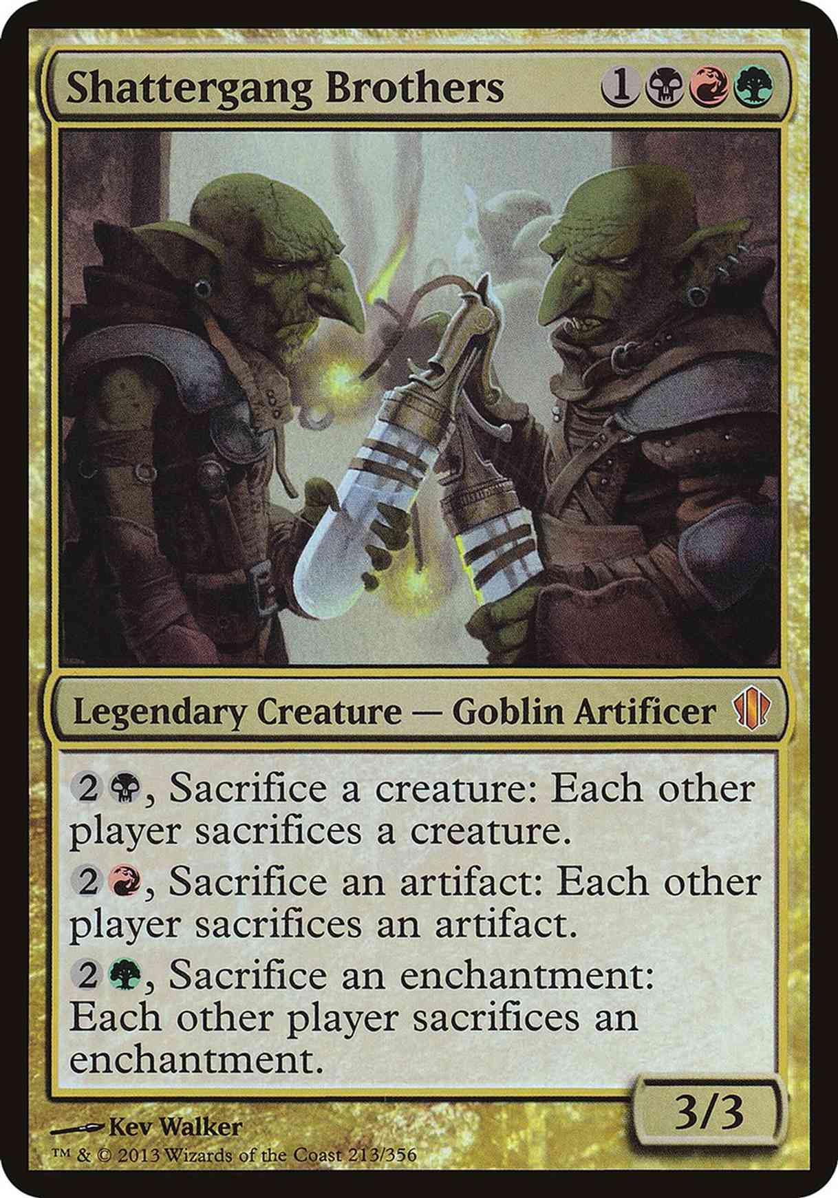 Shattergang Brothers (Commander 2013) magic card front