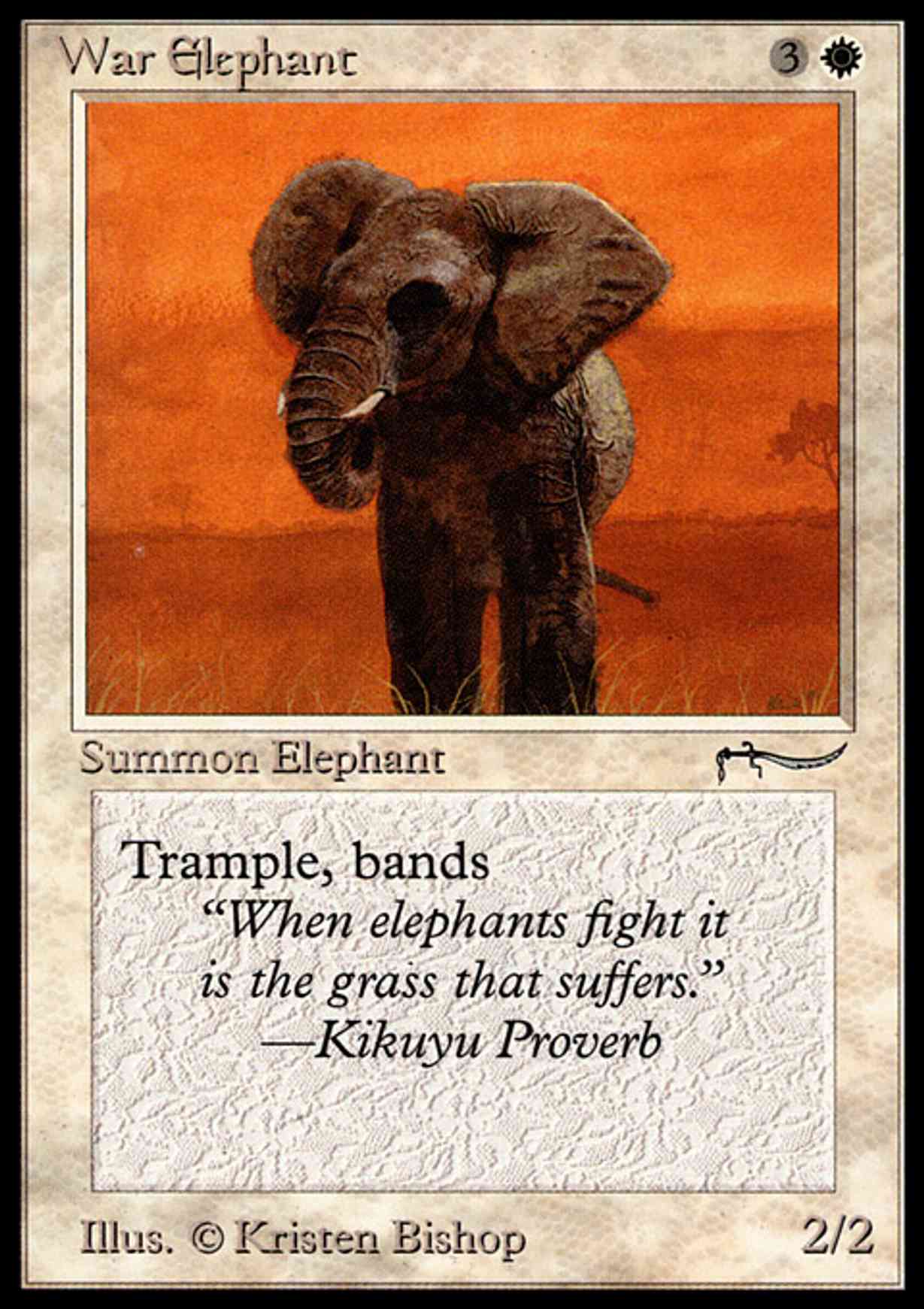 War Elephant magic card front