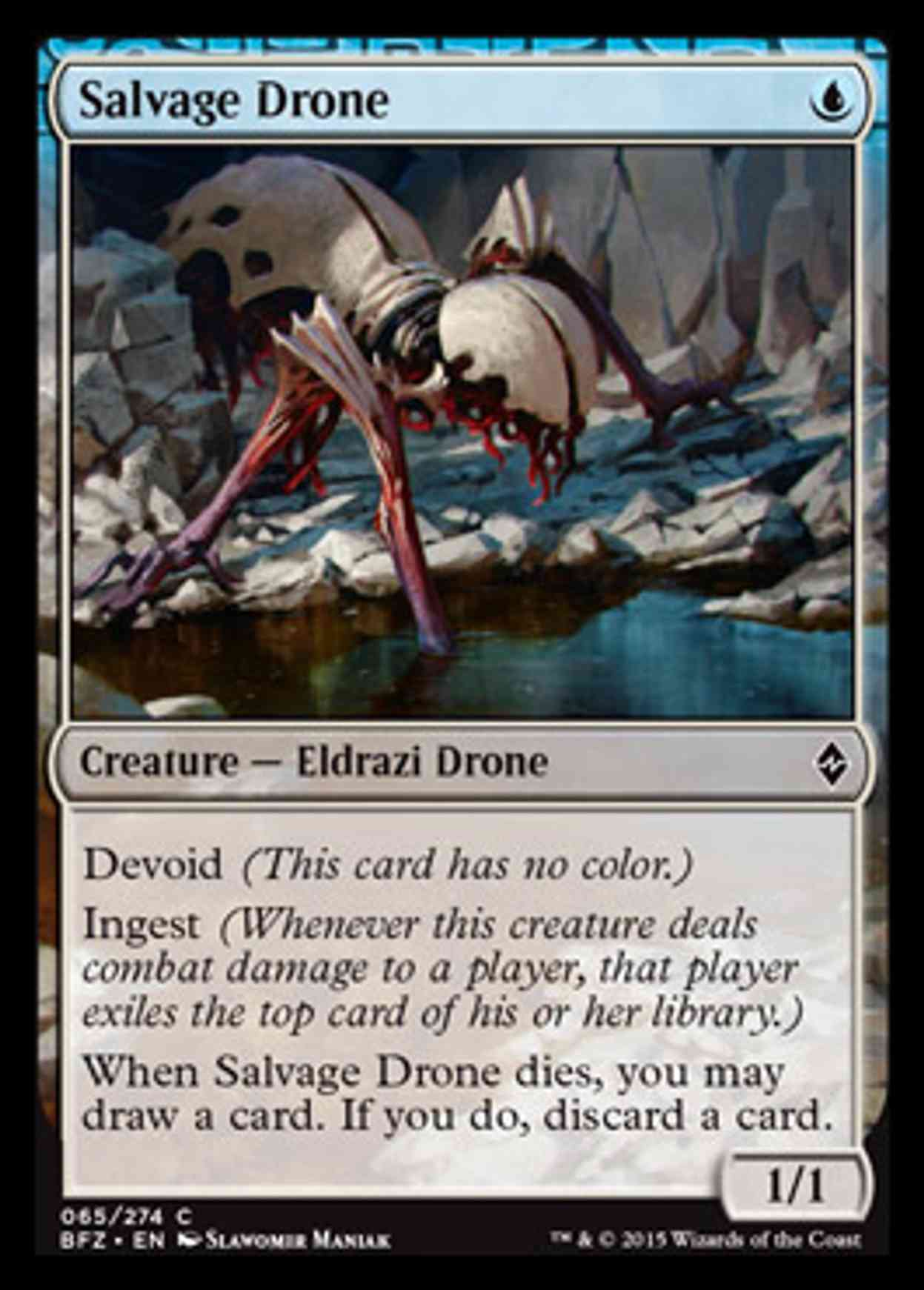 Salvage Drone magic card front