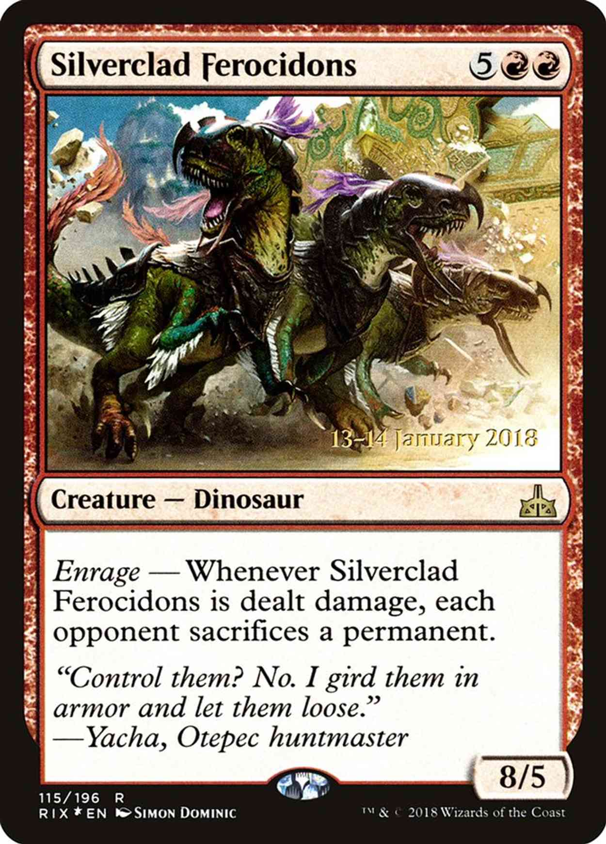 Silverclad Ferocidons magic card front