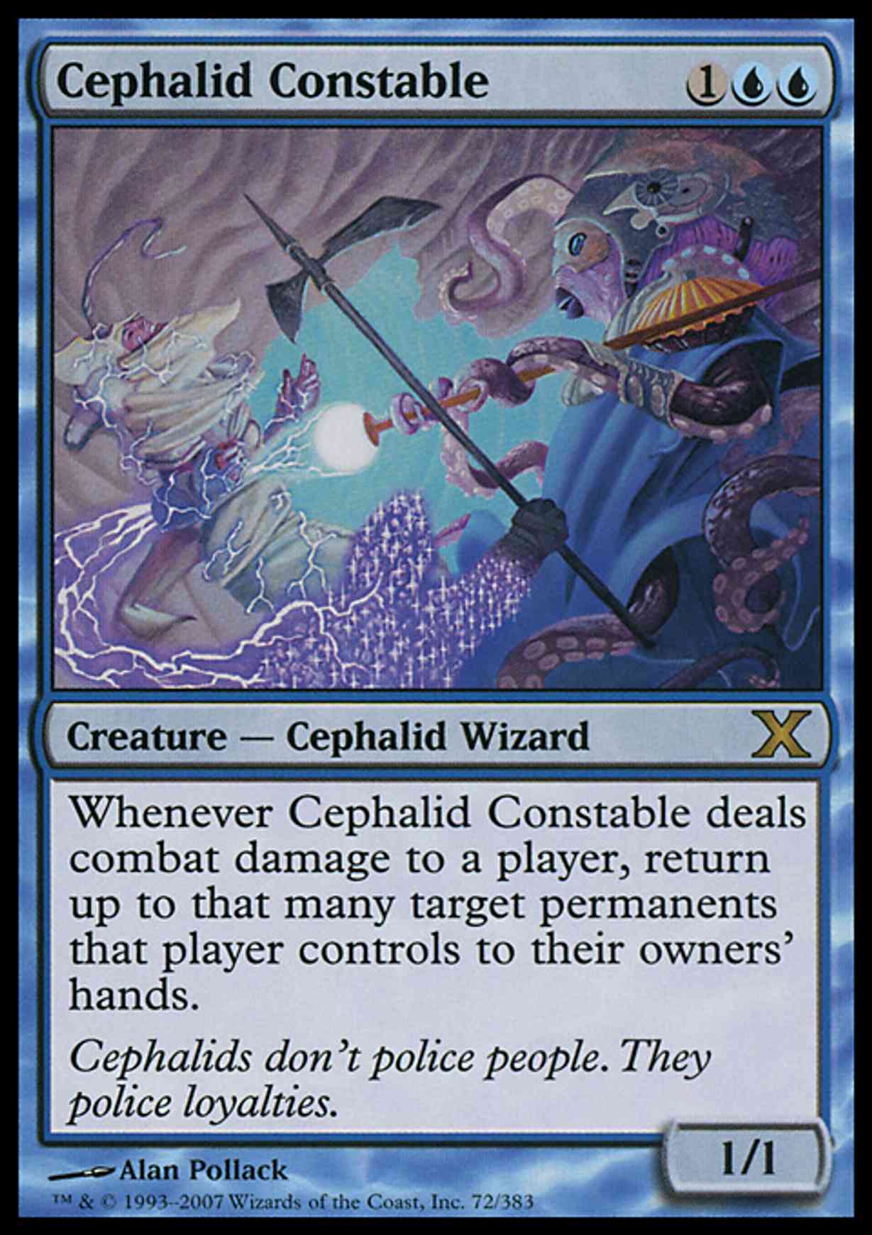 Cephalid Constable magic card front