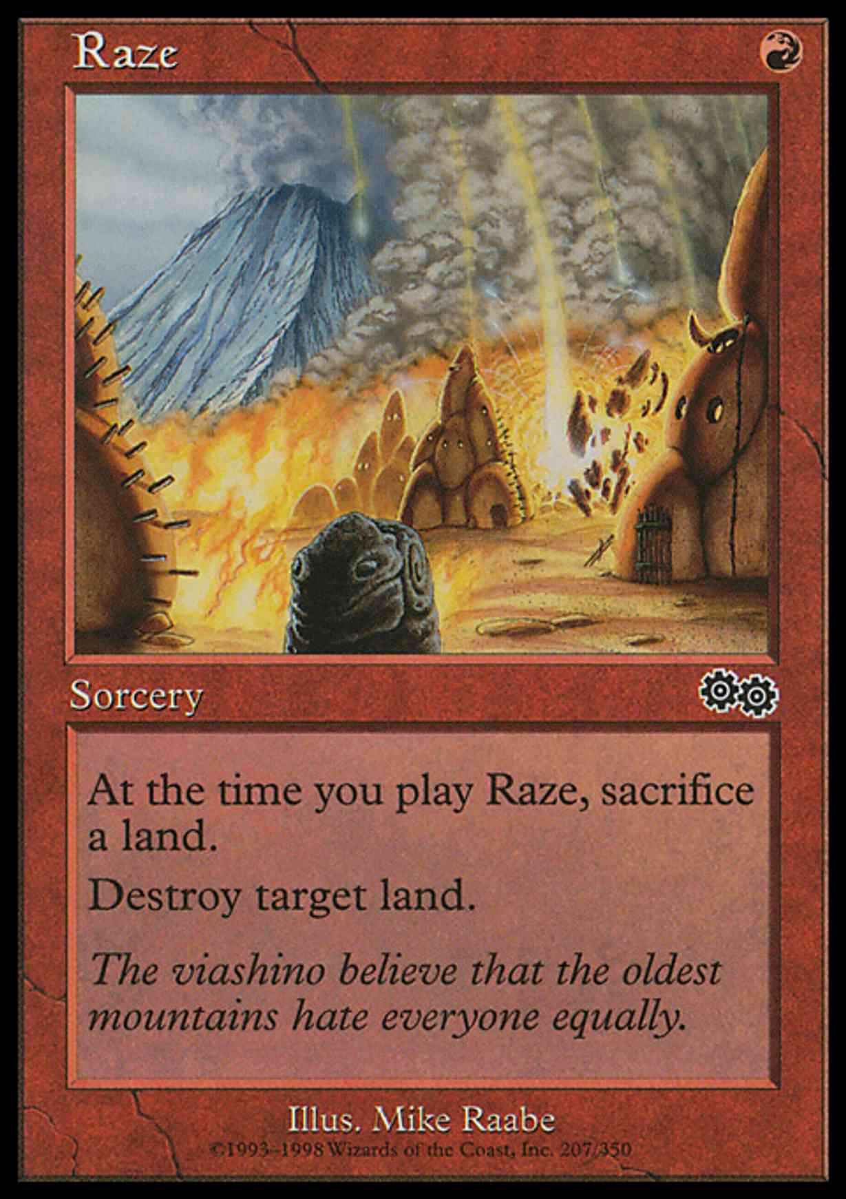 Raze magic card front