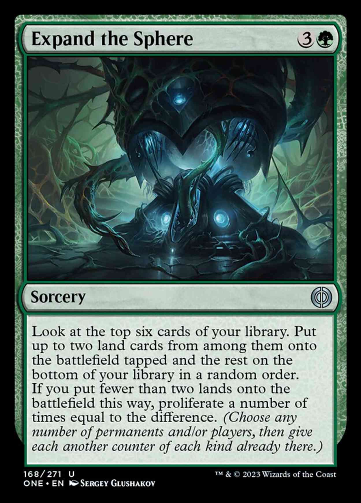 Expand the Sphere magic card front