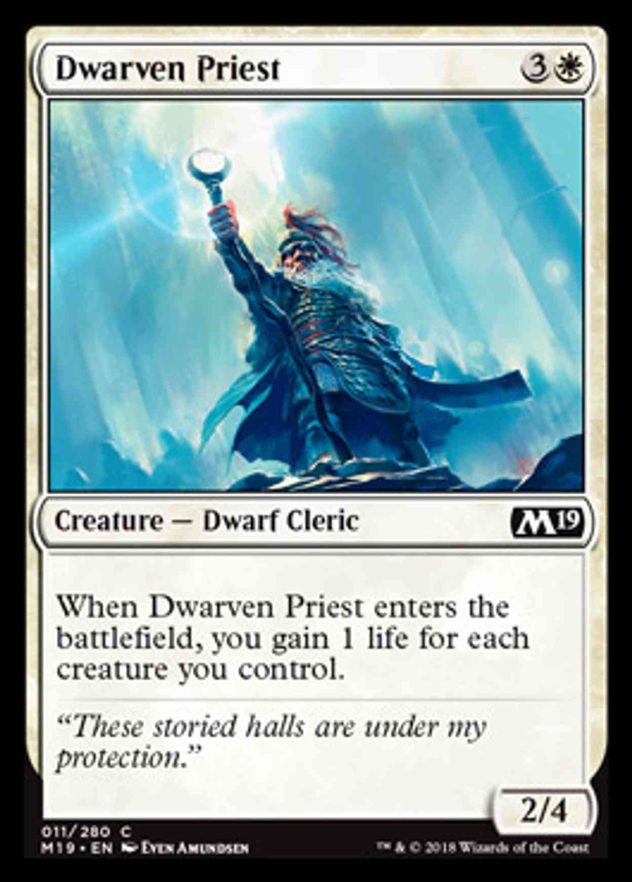 Dwarven Priest magic card front