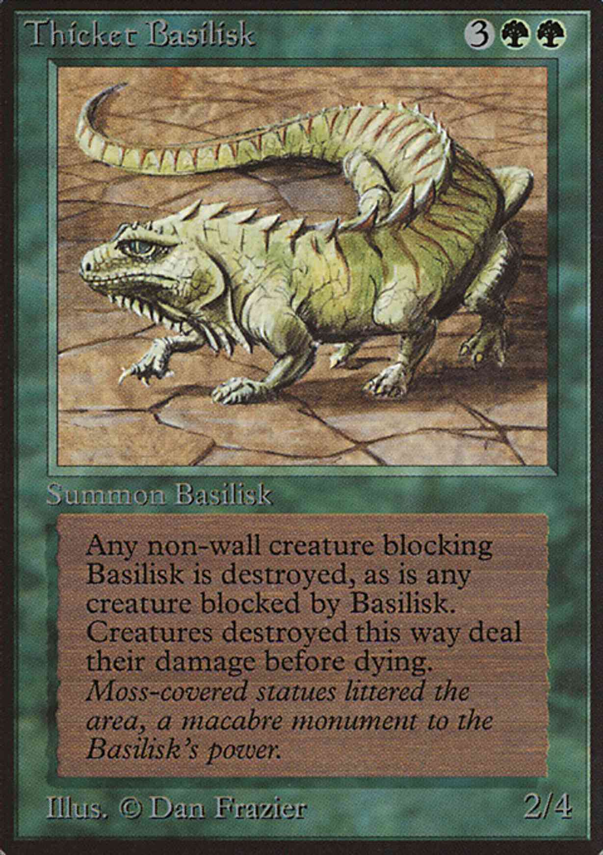 Thicket Basilisk magic card front