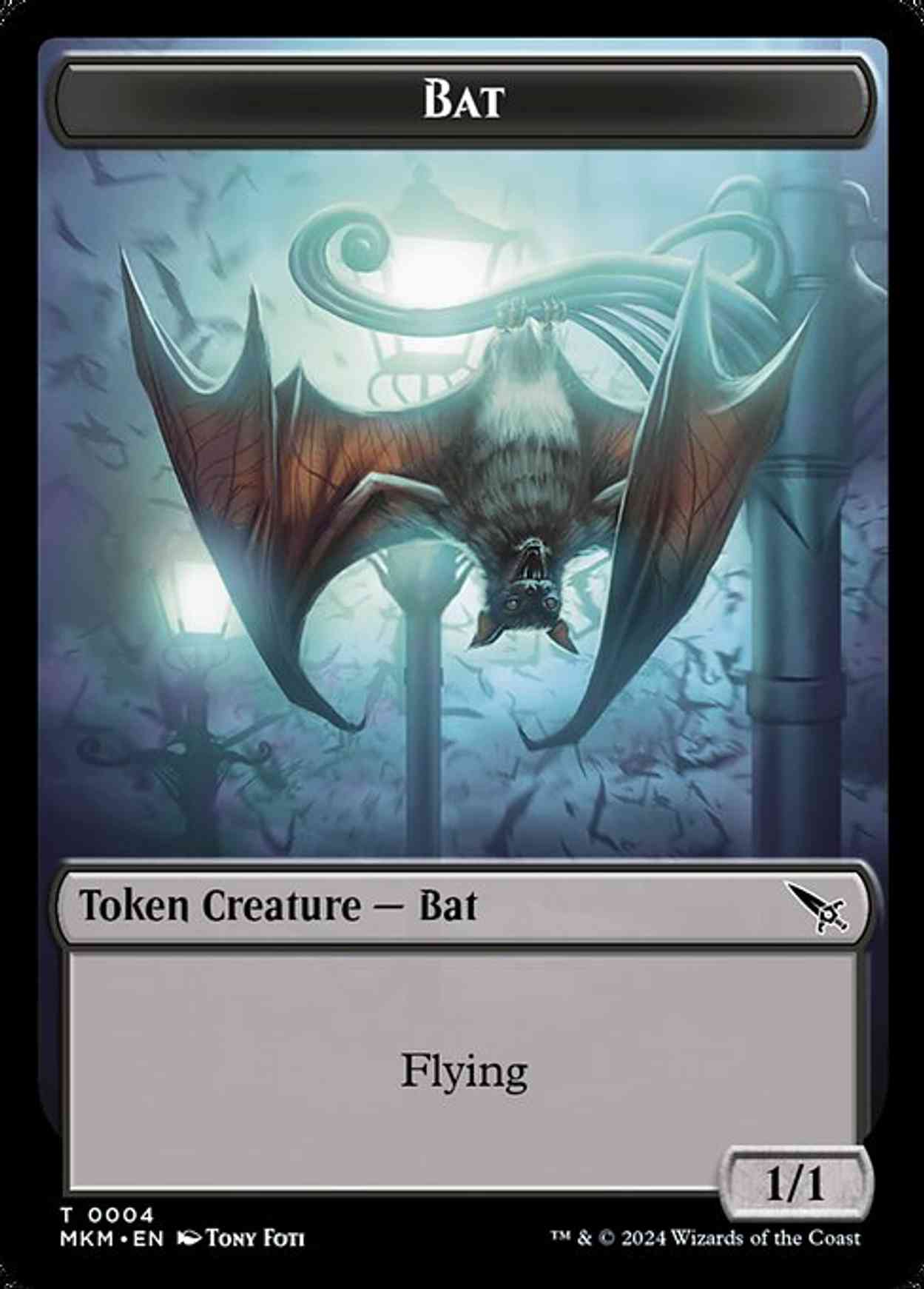 Bat Token magic card front
