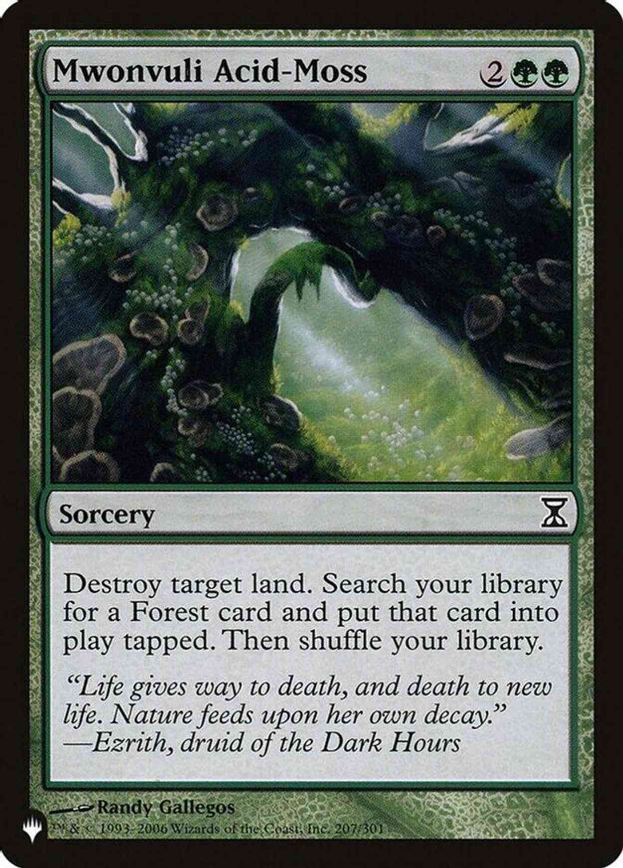 Mwonvuli Acid-Moss magic card front