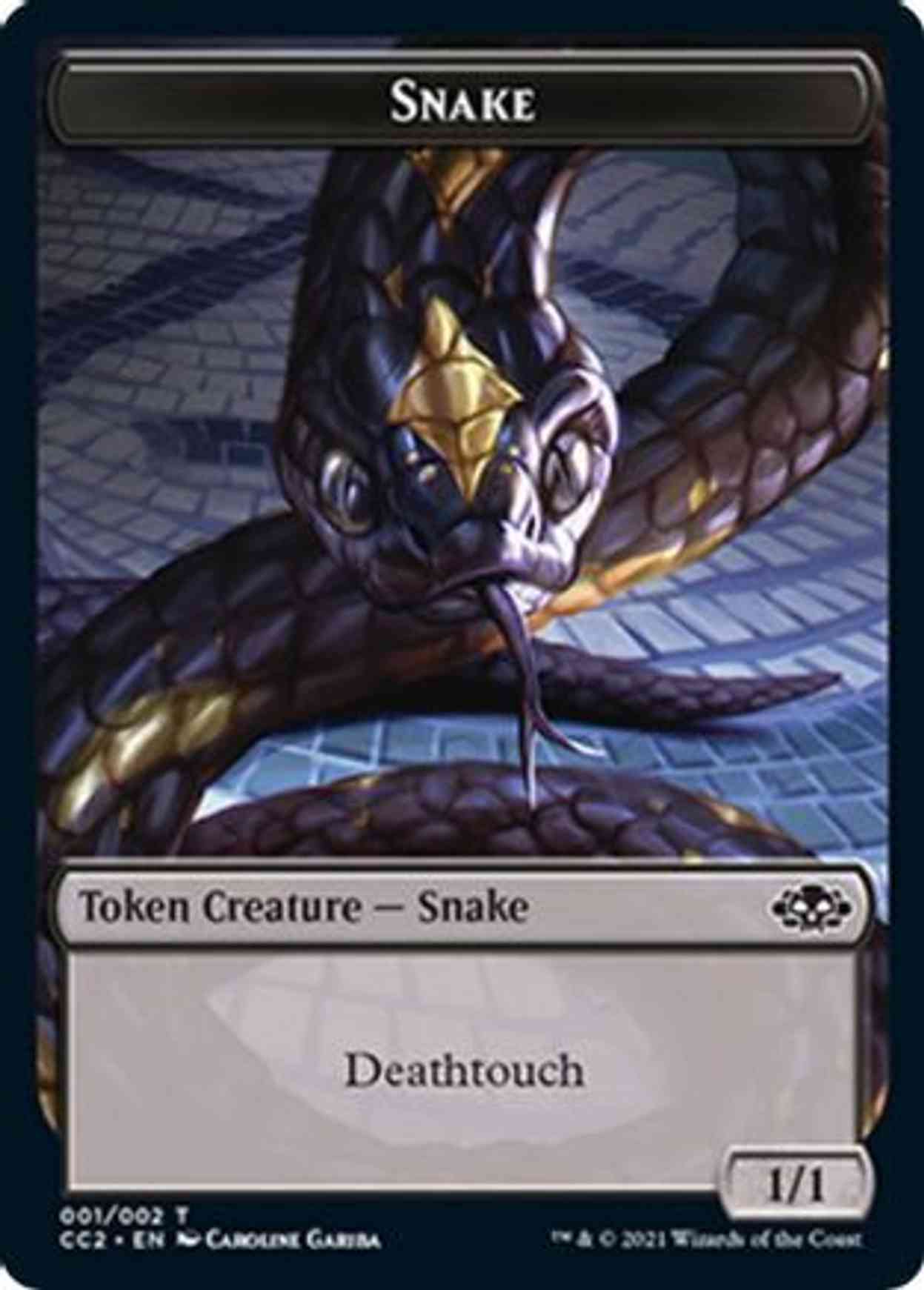 Snake // Zombie magic card front
