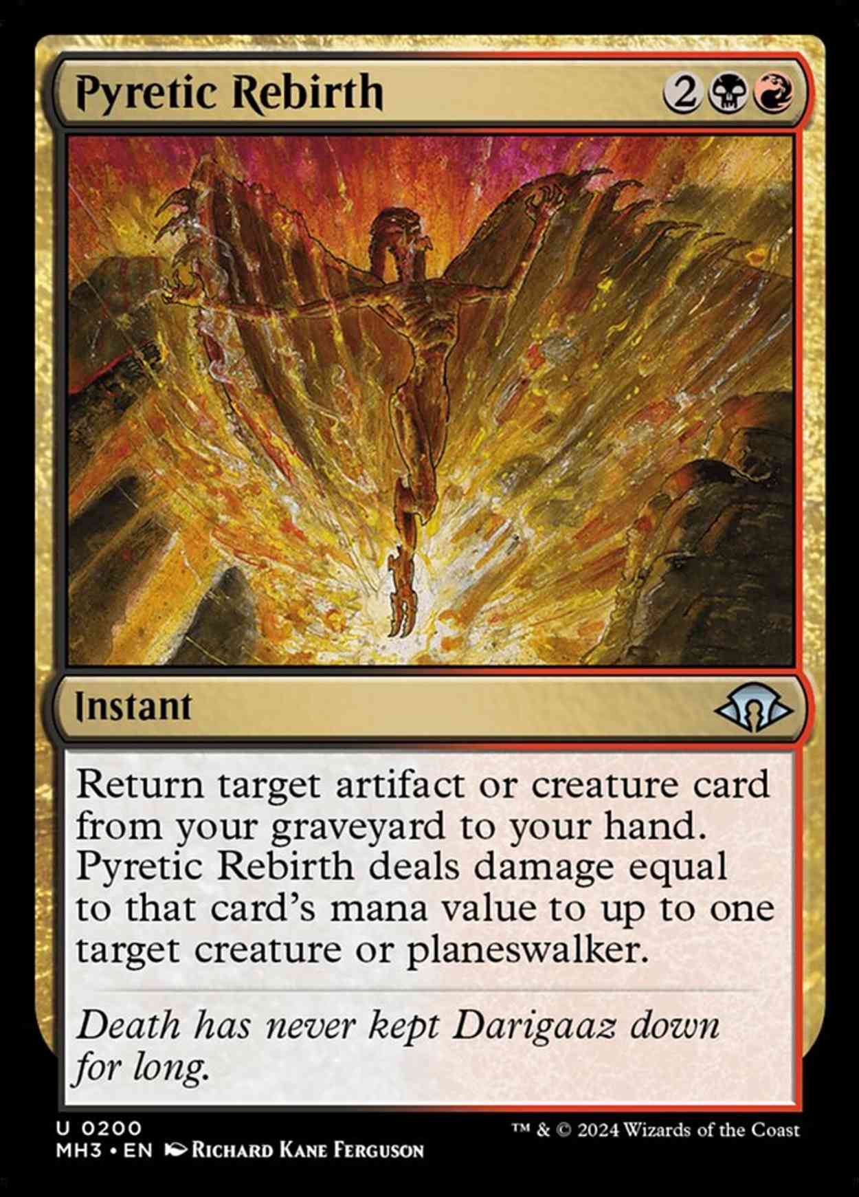 Pyretic Rebirth magic card front