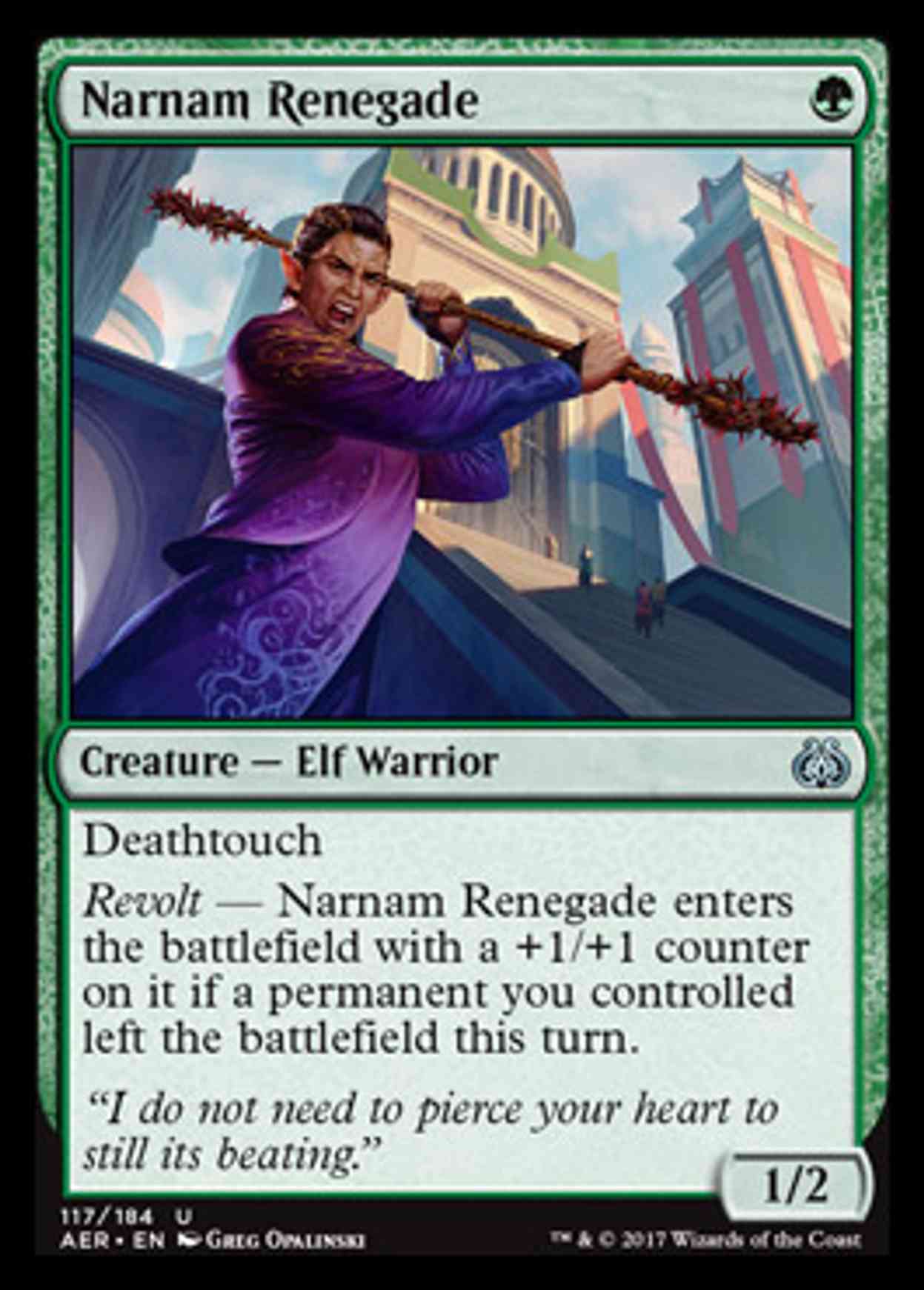 Narnam Renegade magic card front