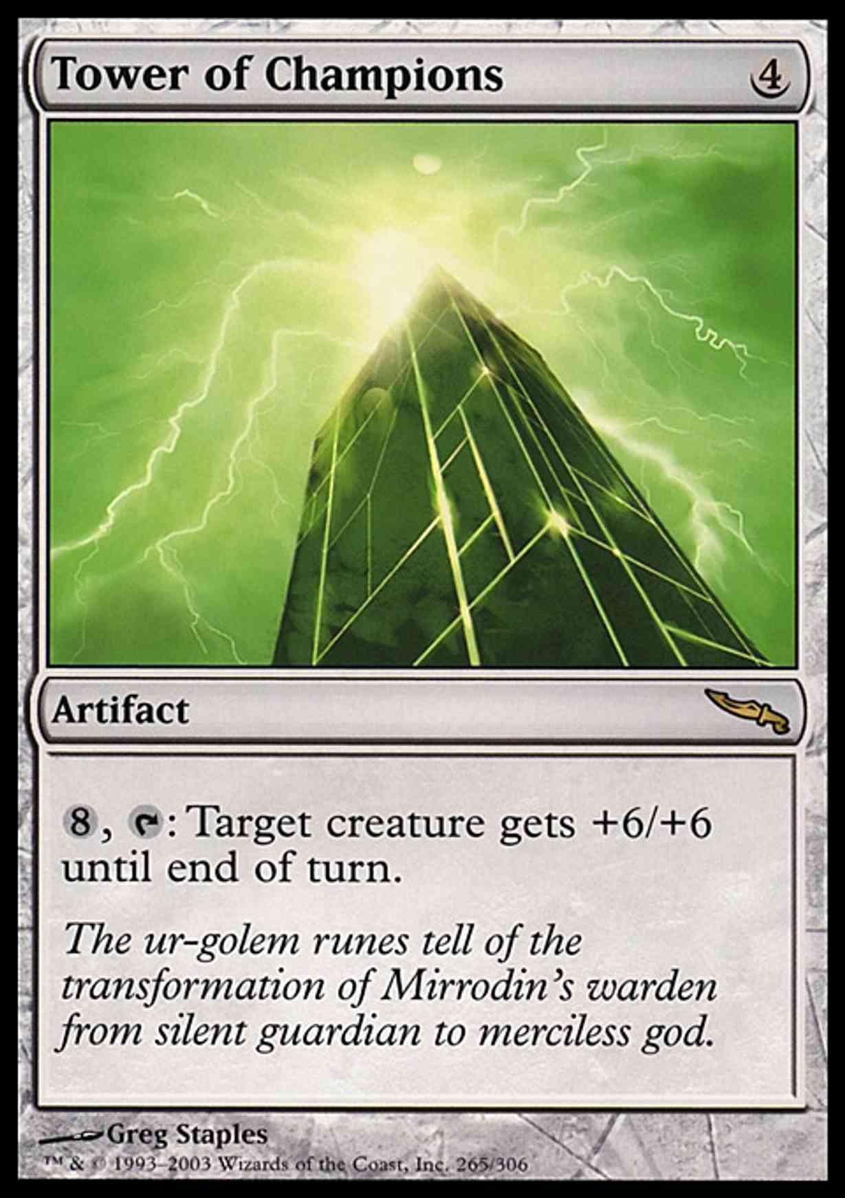 Tower of Champions magic card front