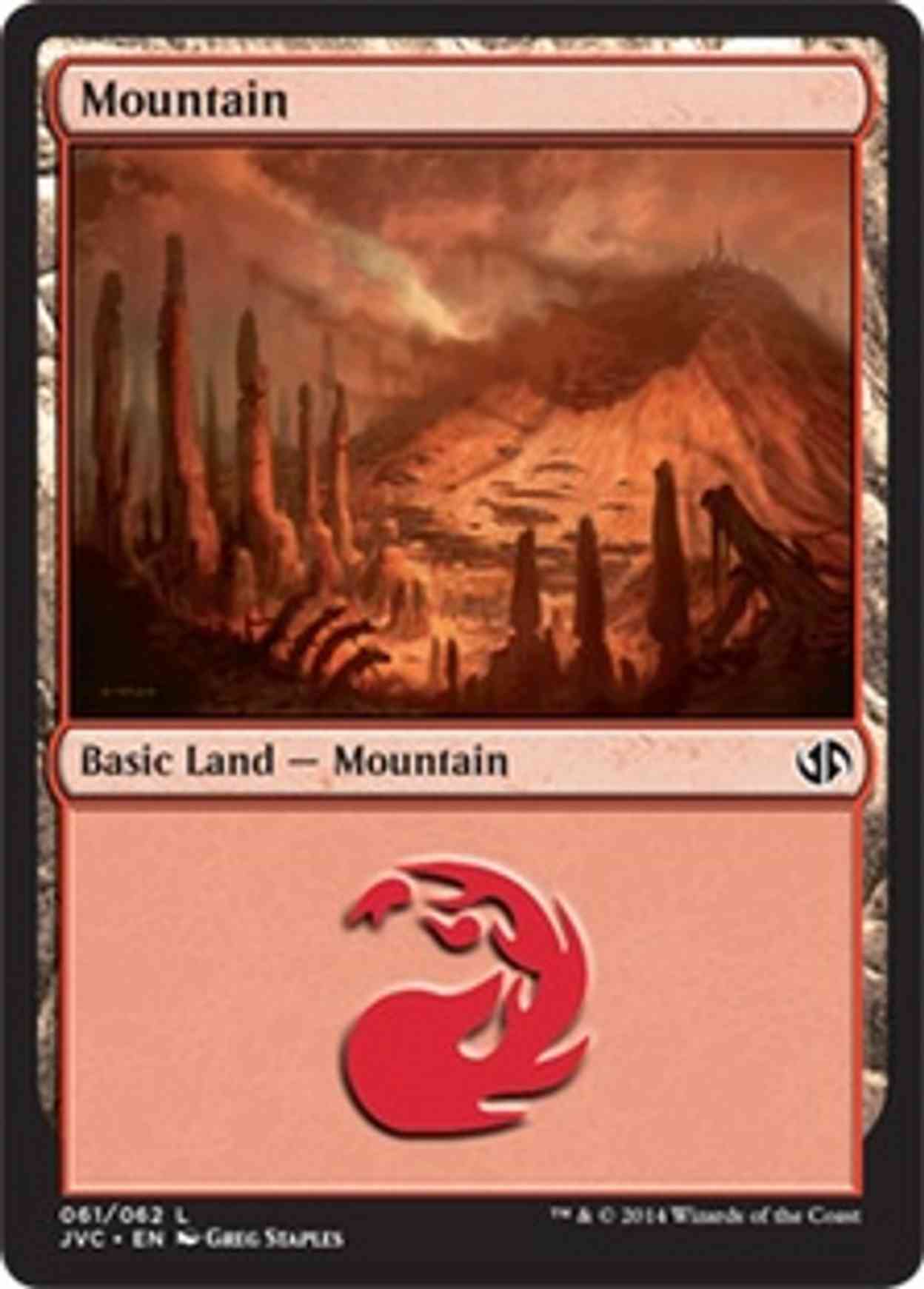 Mountain (61) (Jace vs Chandra) magic card front