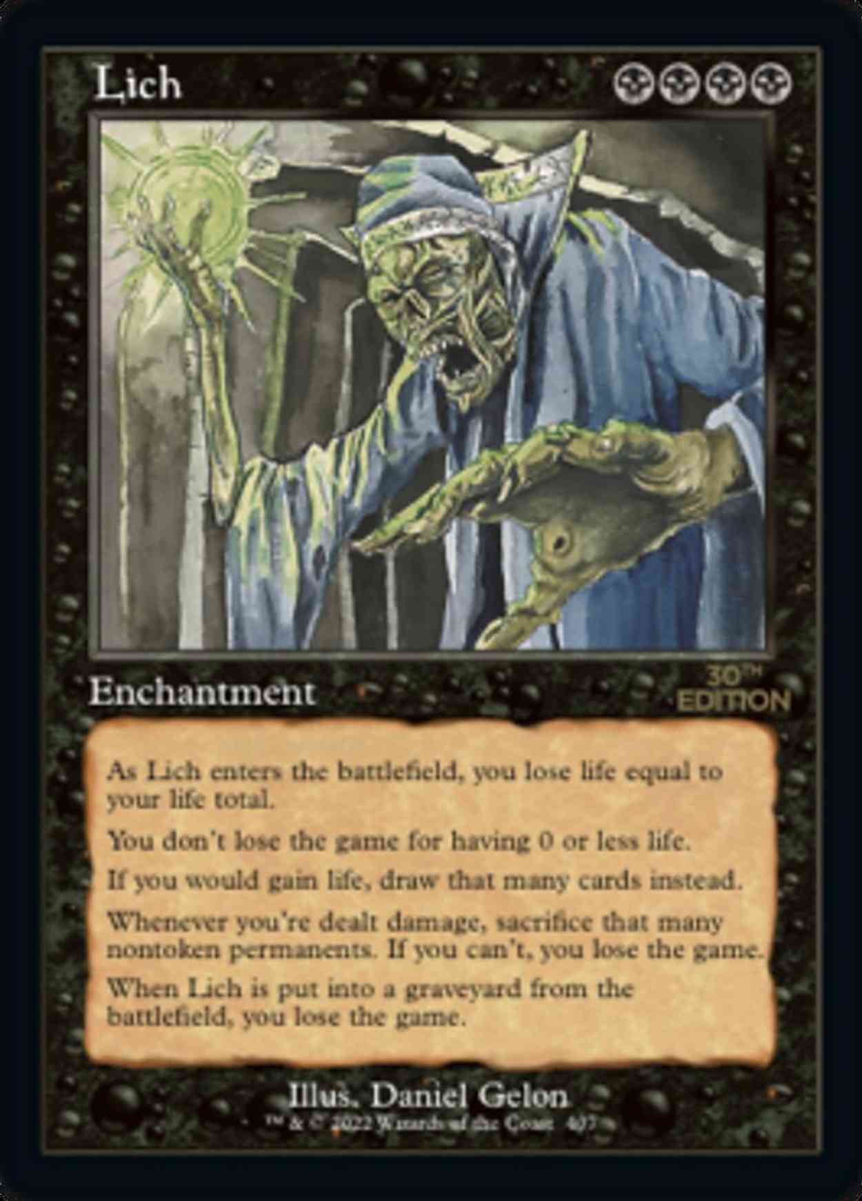 Lich (Retro Frame) magic card front