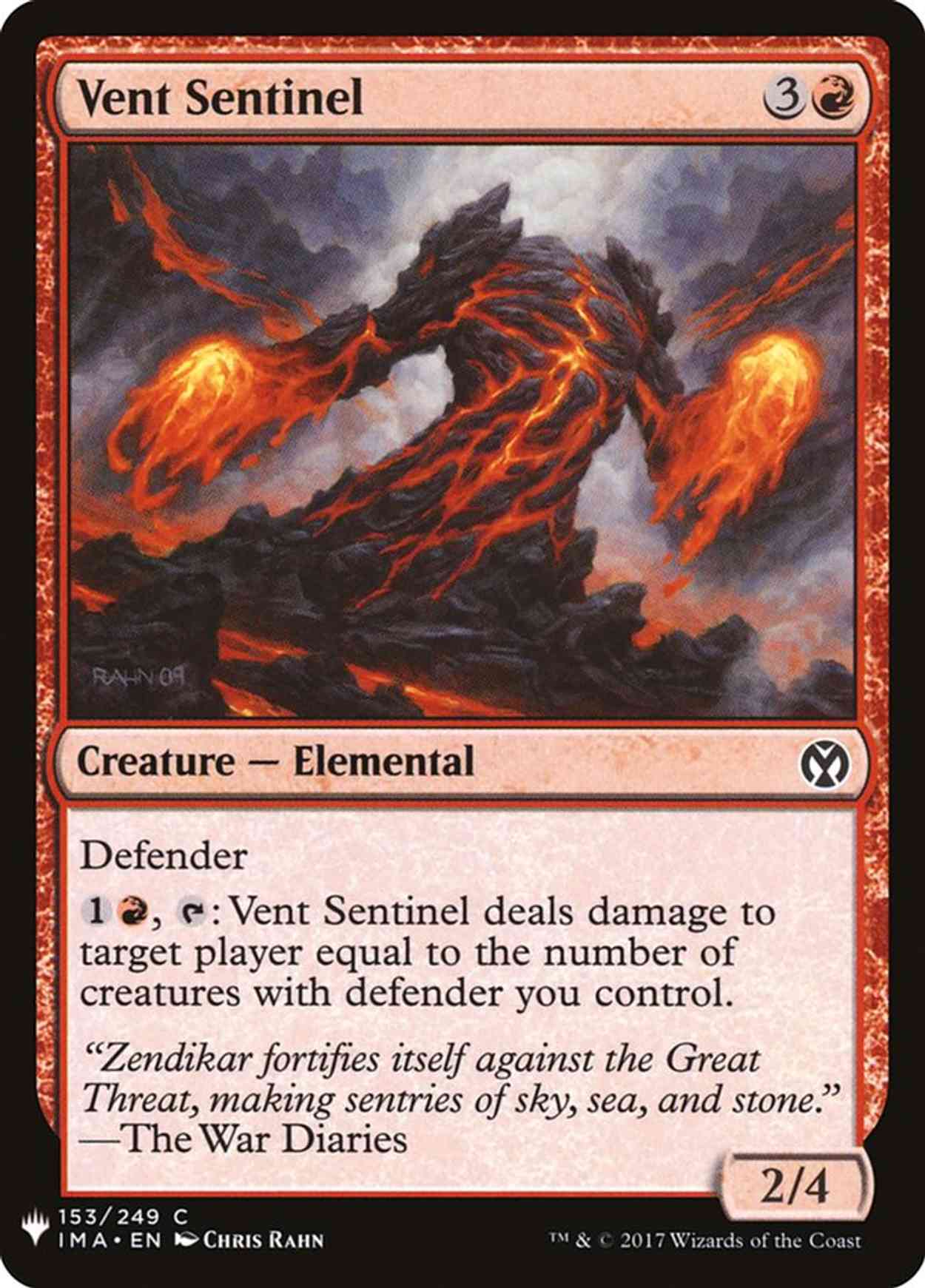 Vent Sentinel magic card front