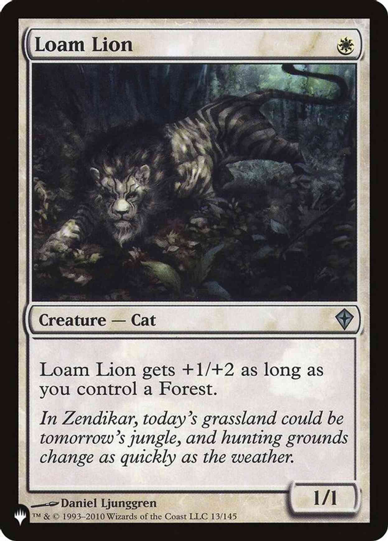 Loam Lion magic card front