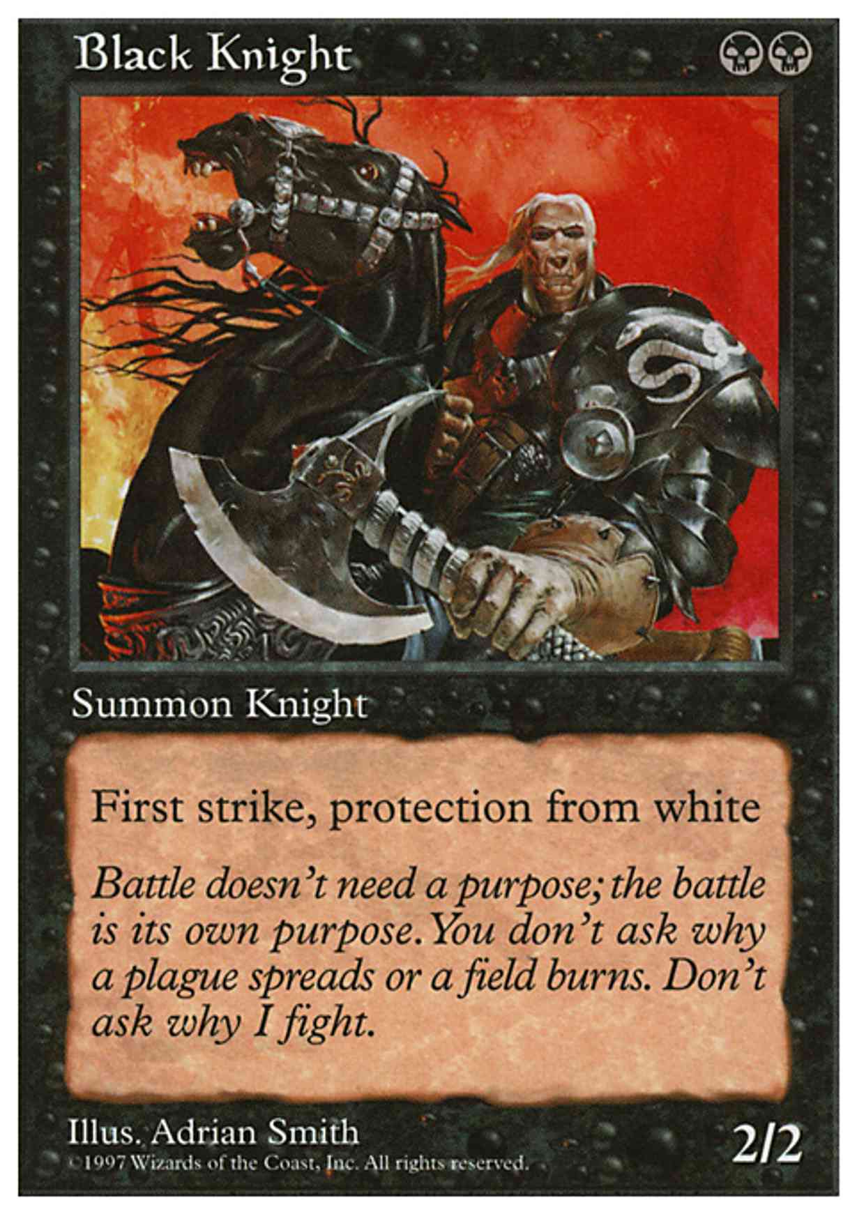 Black Knight magic card front