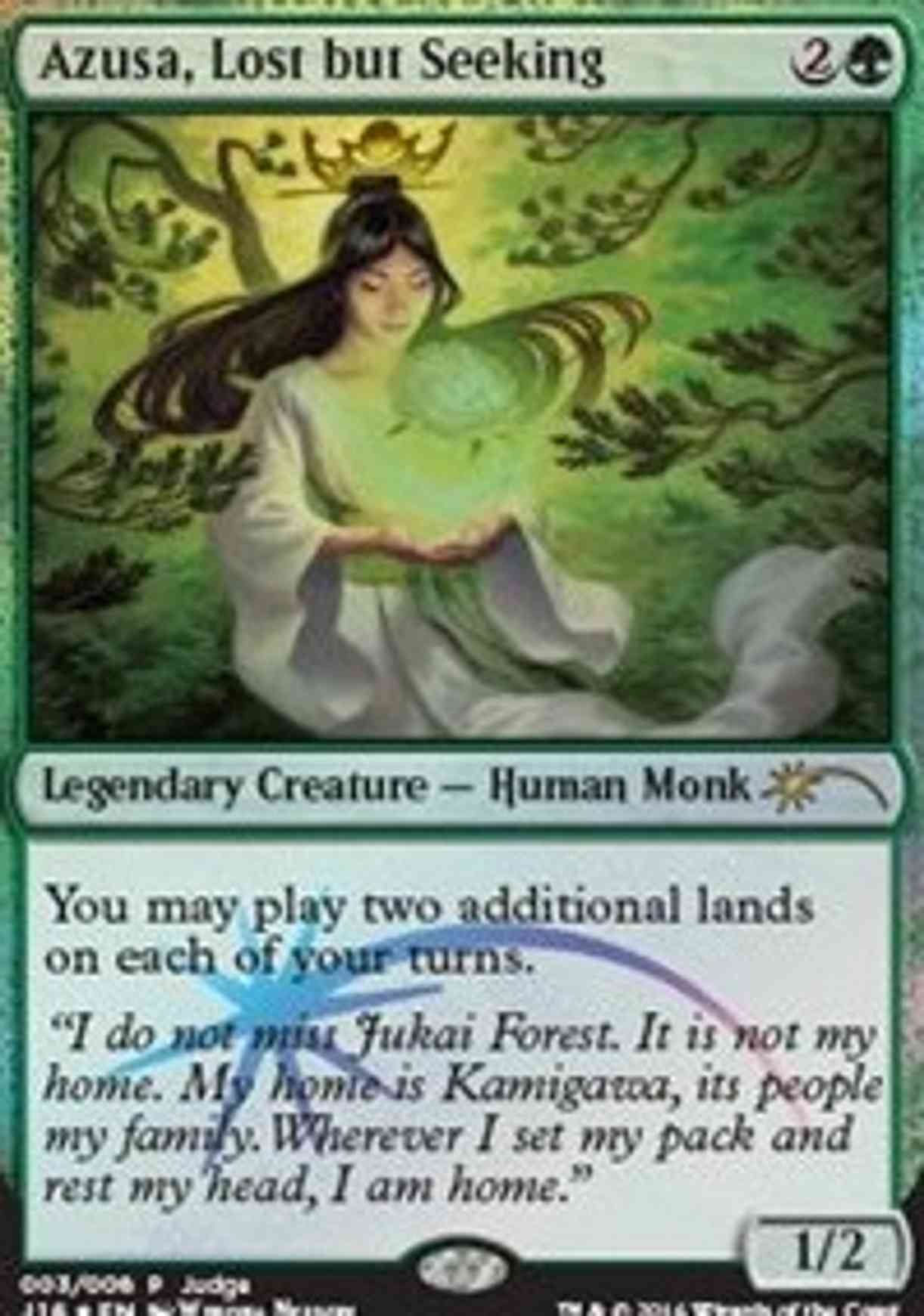 Azusa, Lost but Seeking magic card front