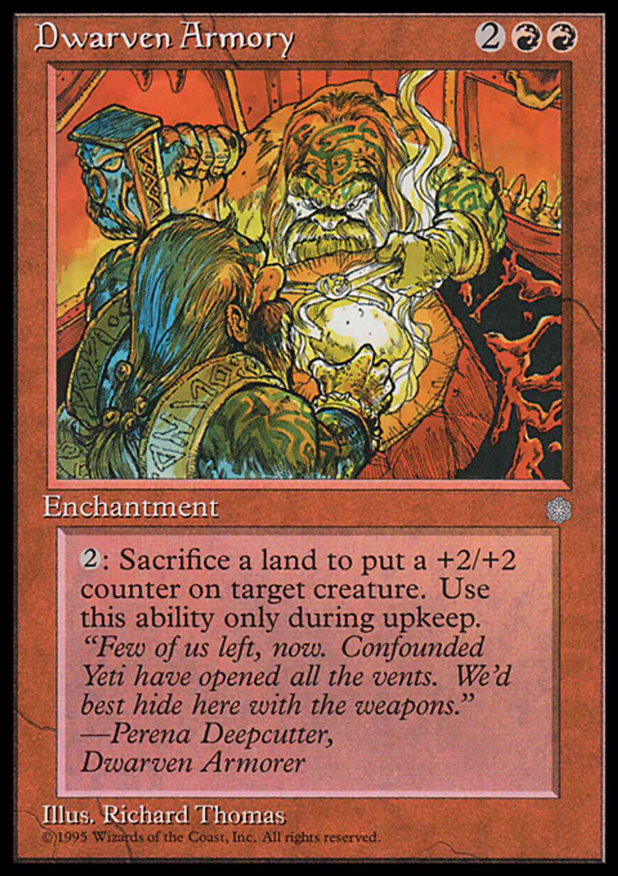 Dwarven Armory magic card front
