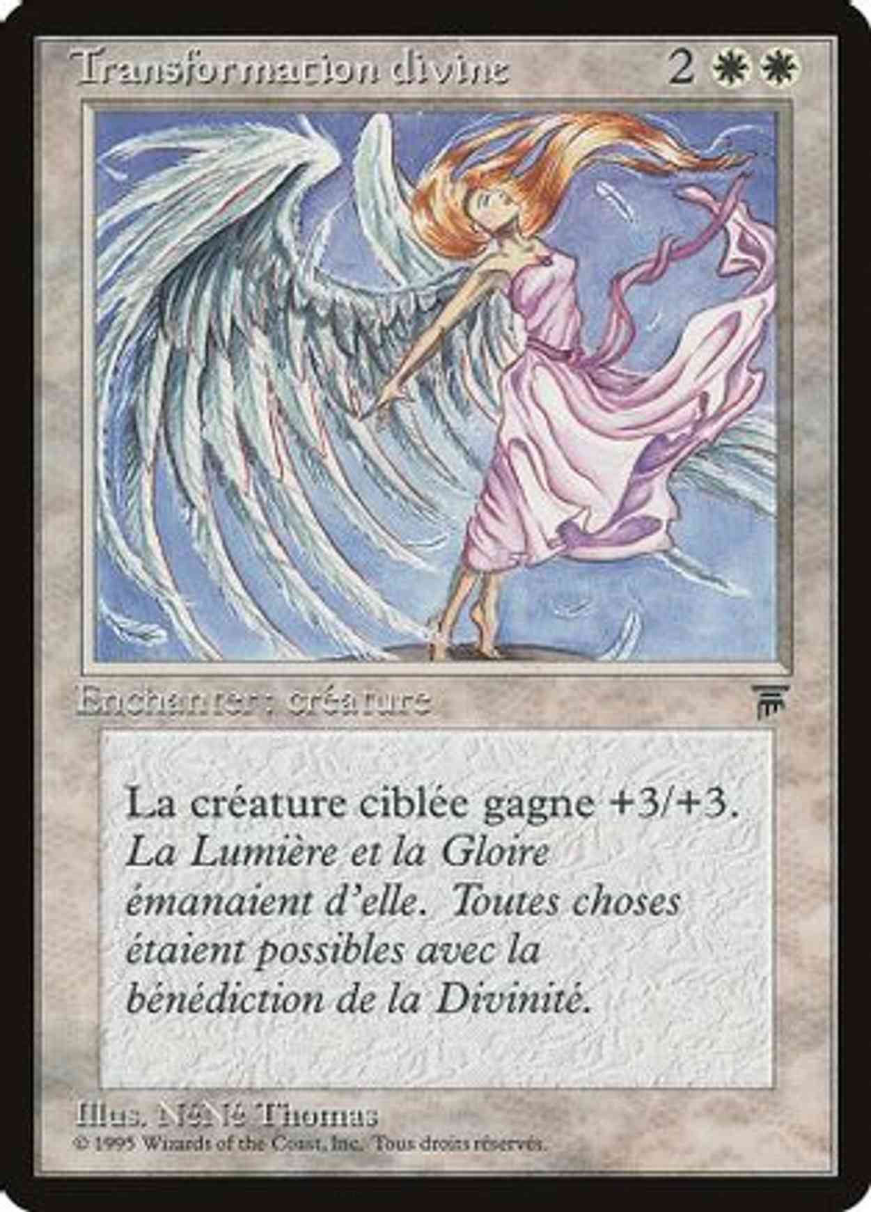 Divine Transformation (French) - "Transformation divine" magic card front