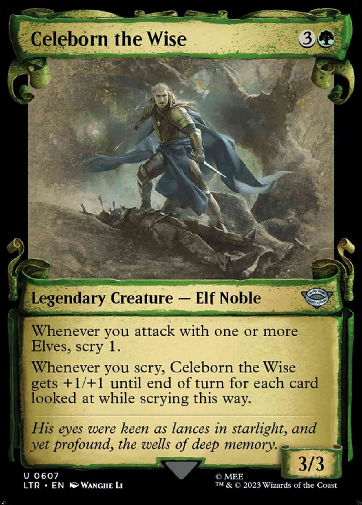 Celeborn the Wise (Showcase Scrolls) magic card front