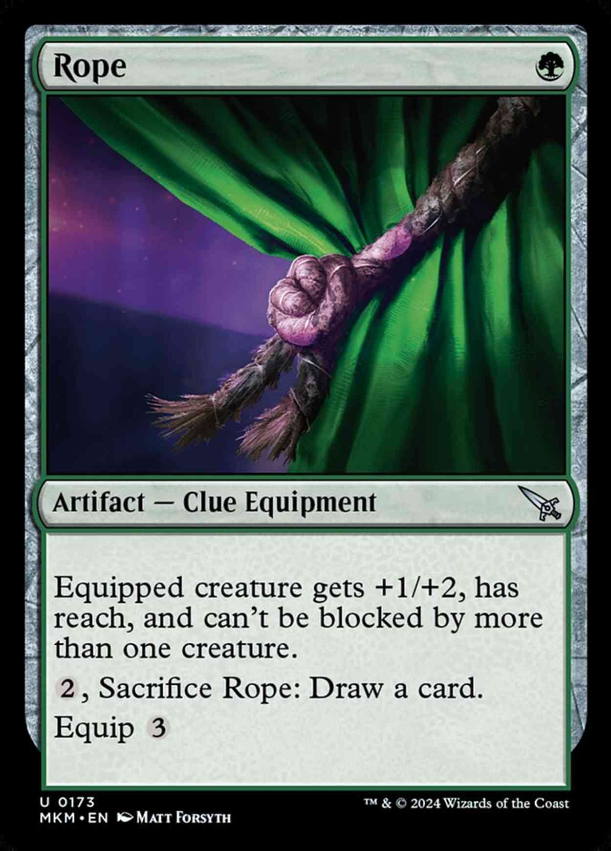 Rope magic card front