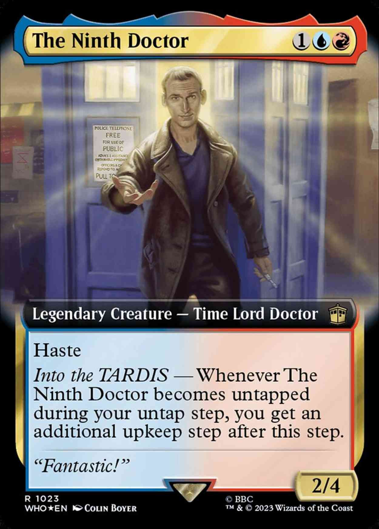 The Ninth Doctor (Extended Art) (Surge Foil) magic card front