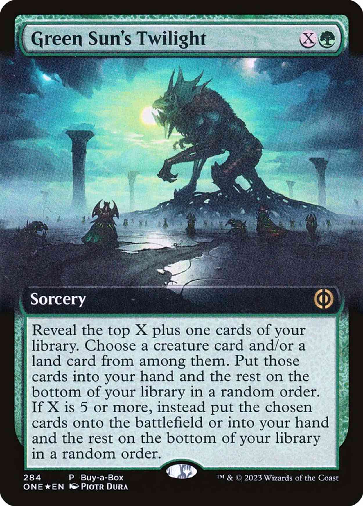 Green Sun's Twilight magic card front