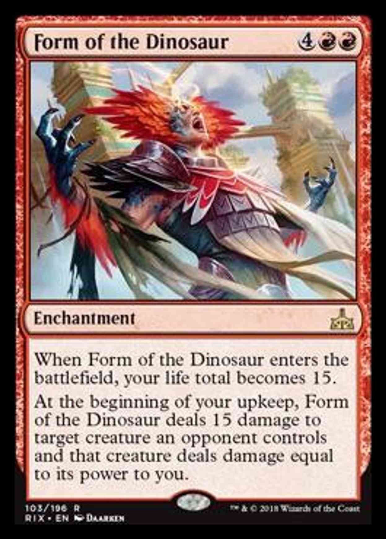 Form of the Dinosaur magic card front