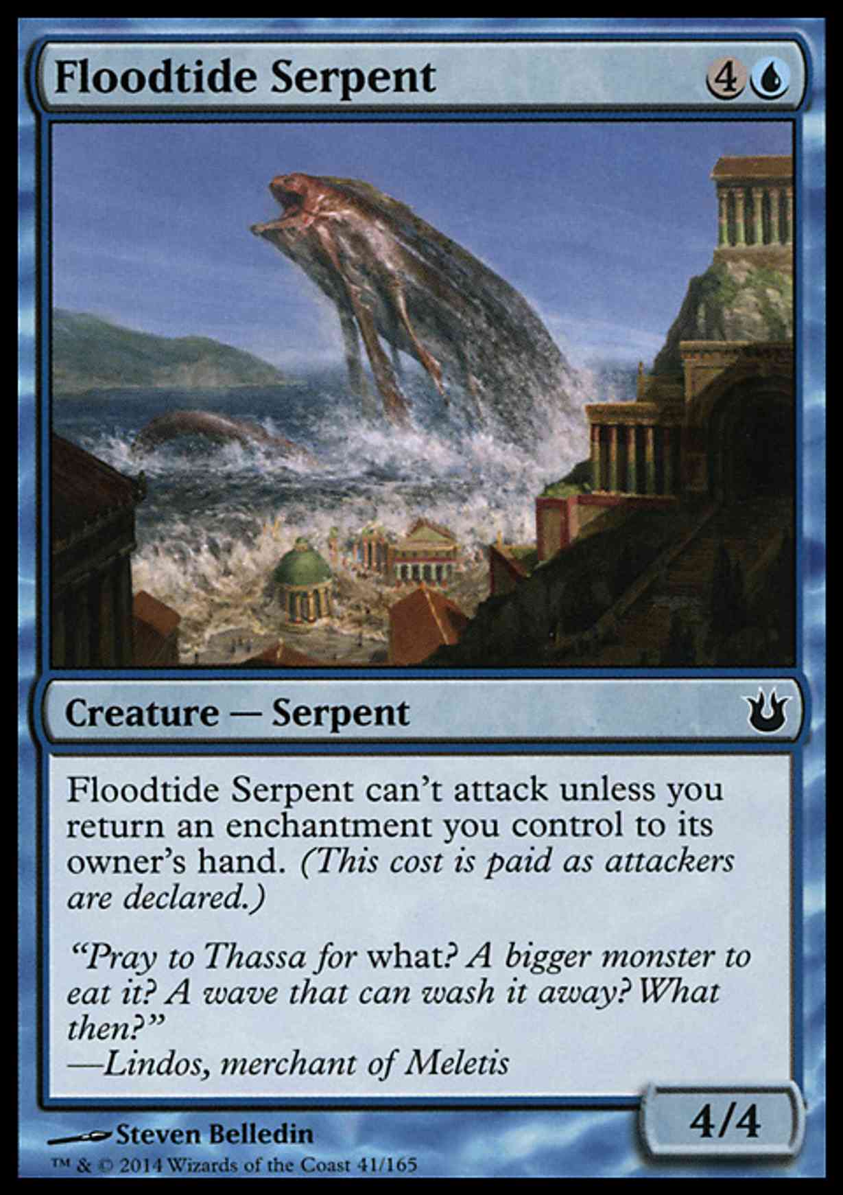 Floodtide Serpent magic card front