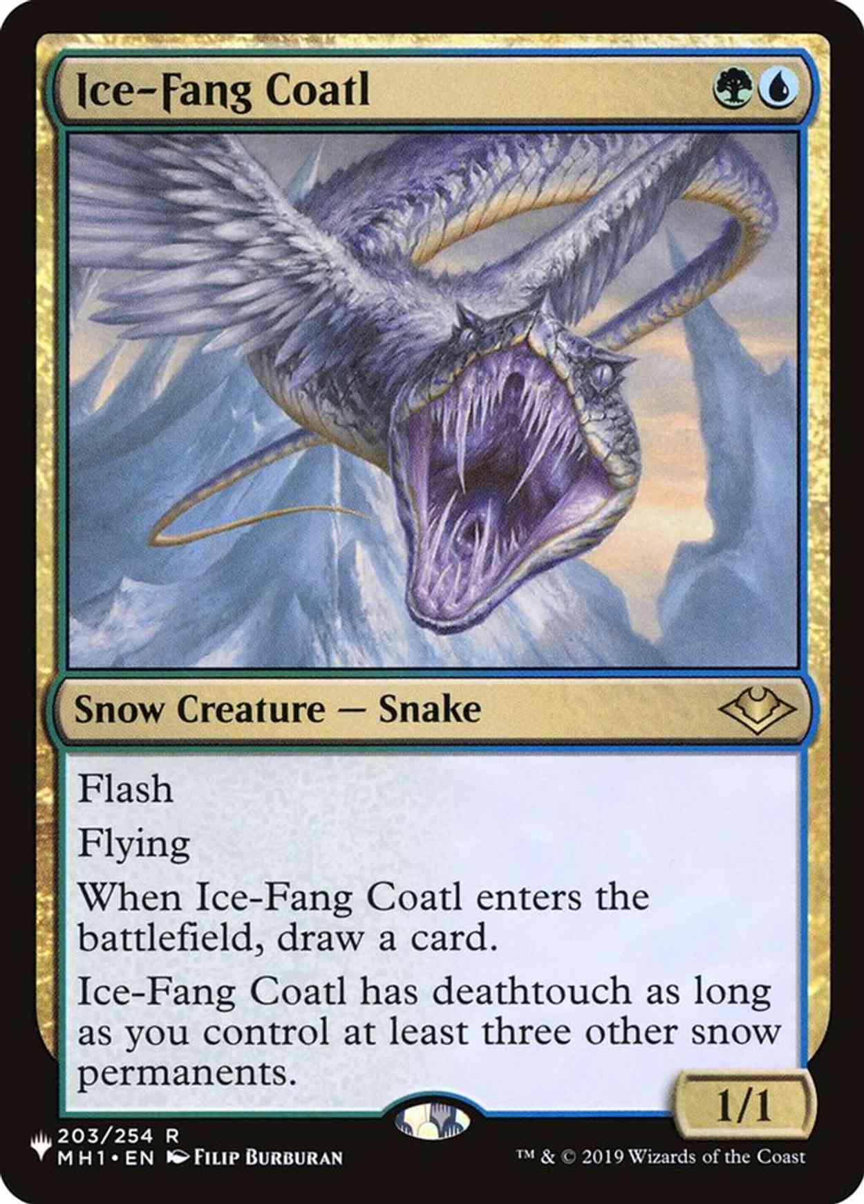 Ice-Fang Coatl magic card front