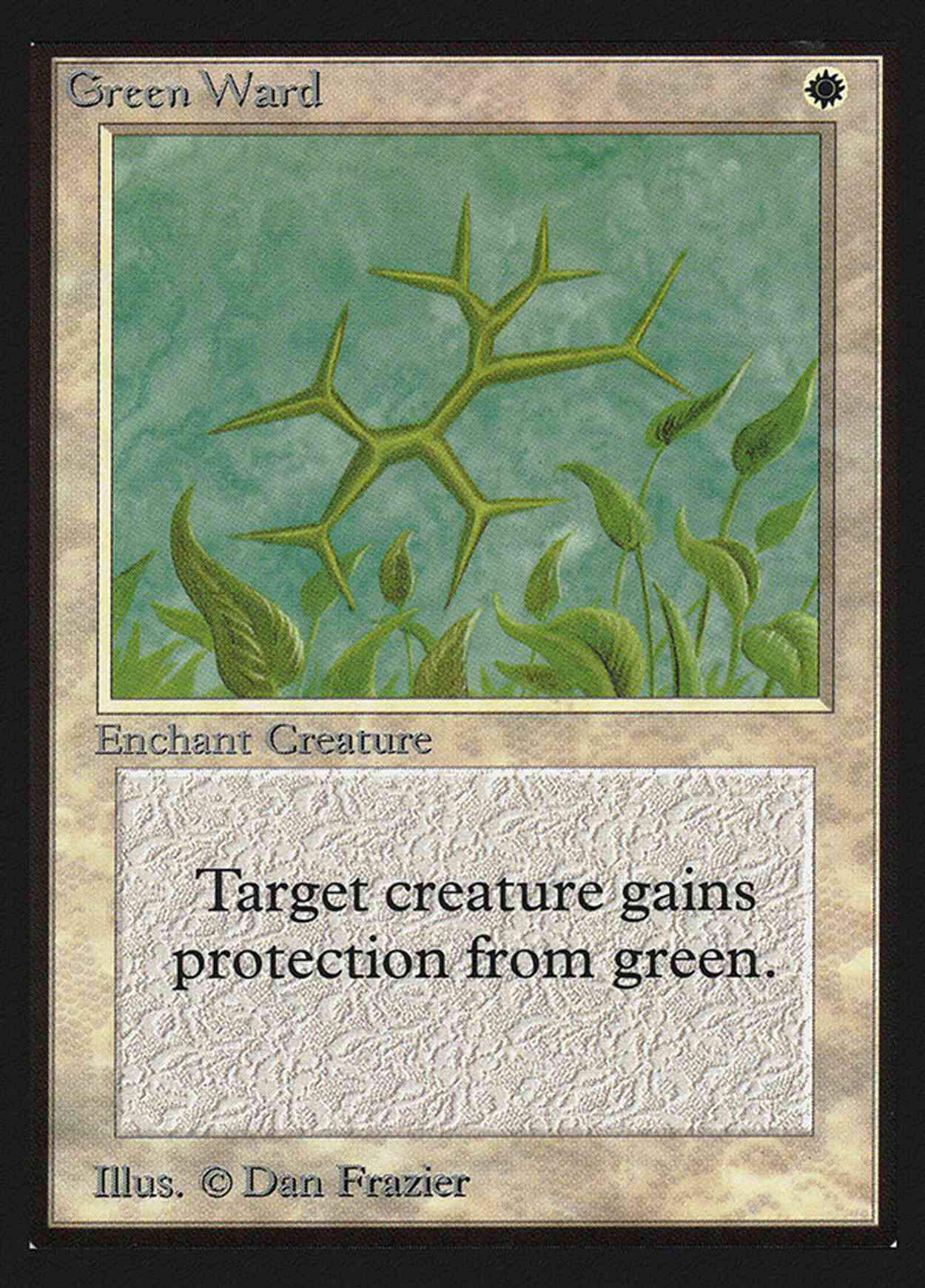 Green Ward (IE) magic card front
