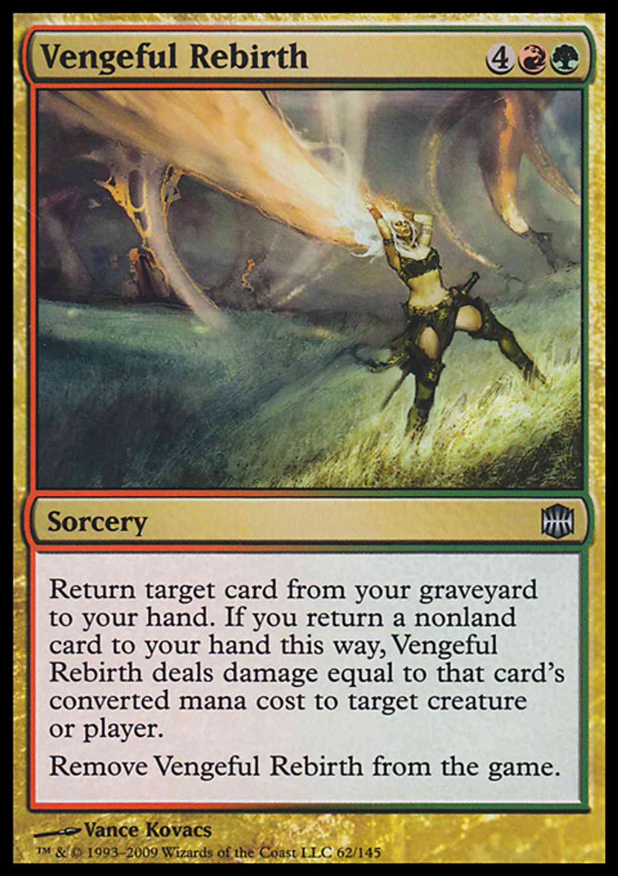 Vengeful Rebirth magic card front