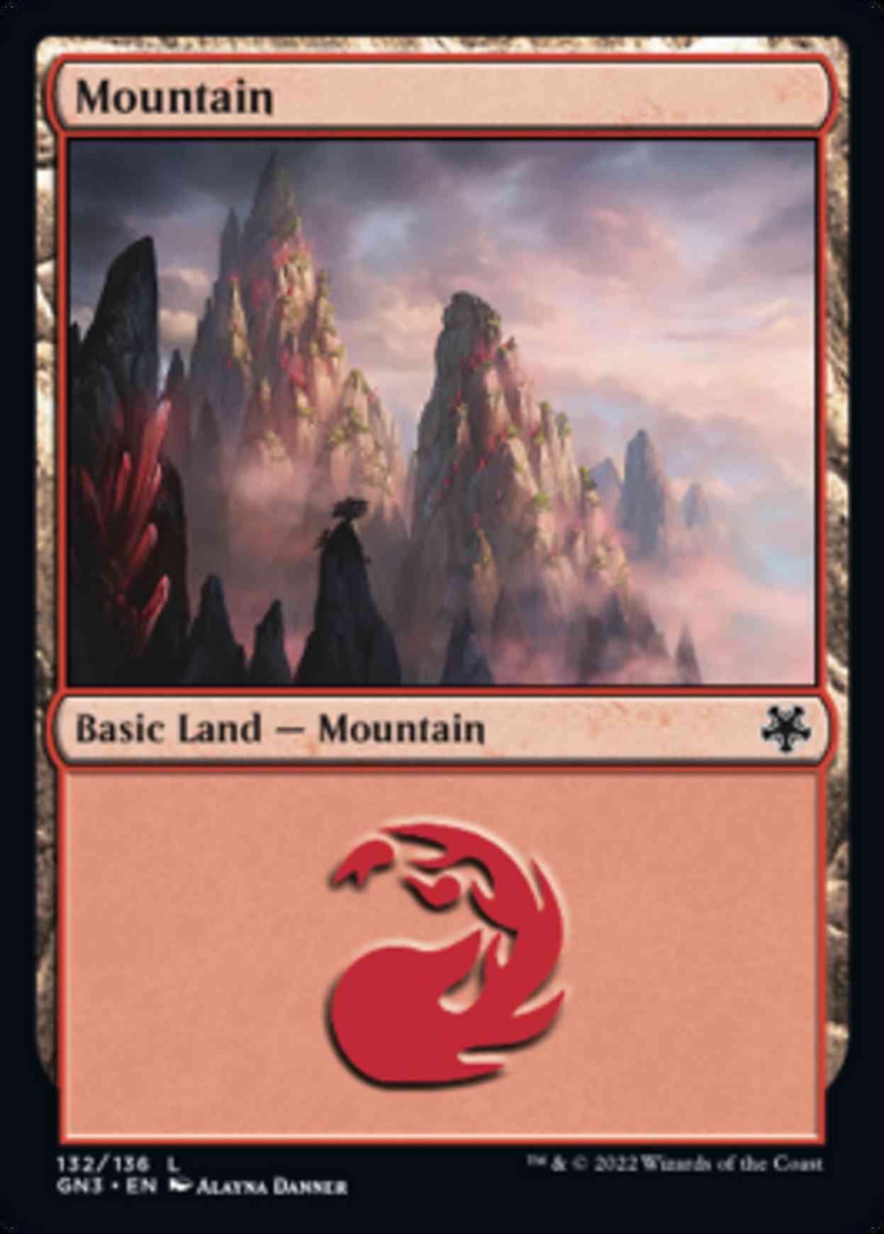 Mountain (132) magic card front