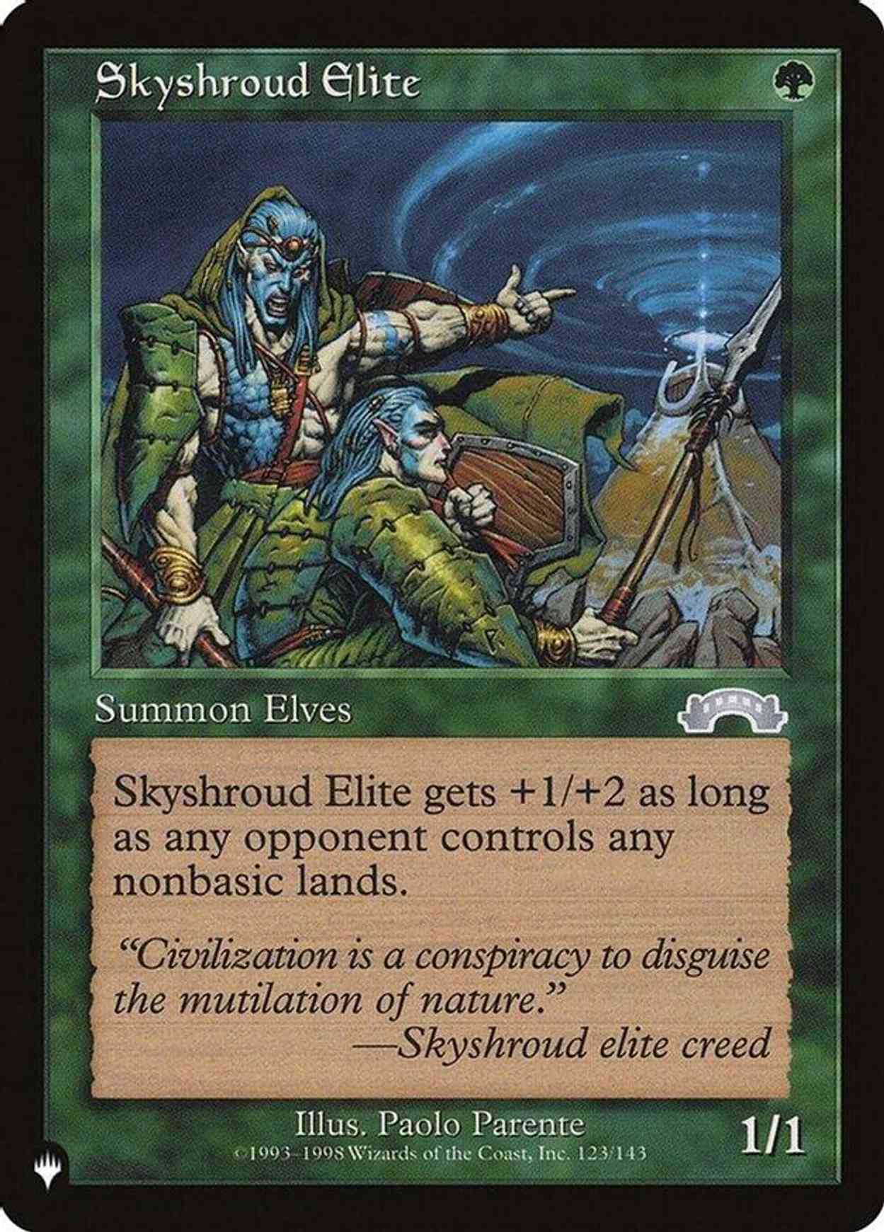 Skyshroud Elite magic card front