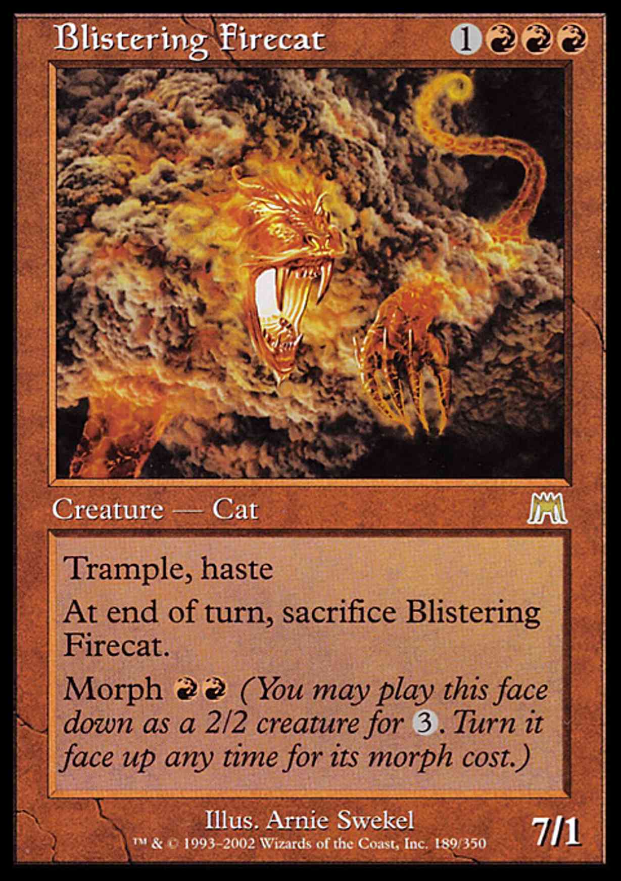 Blistering Firecat magic card front