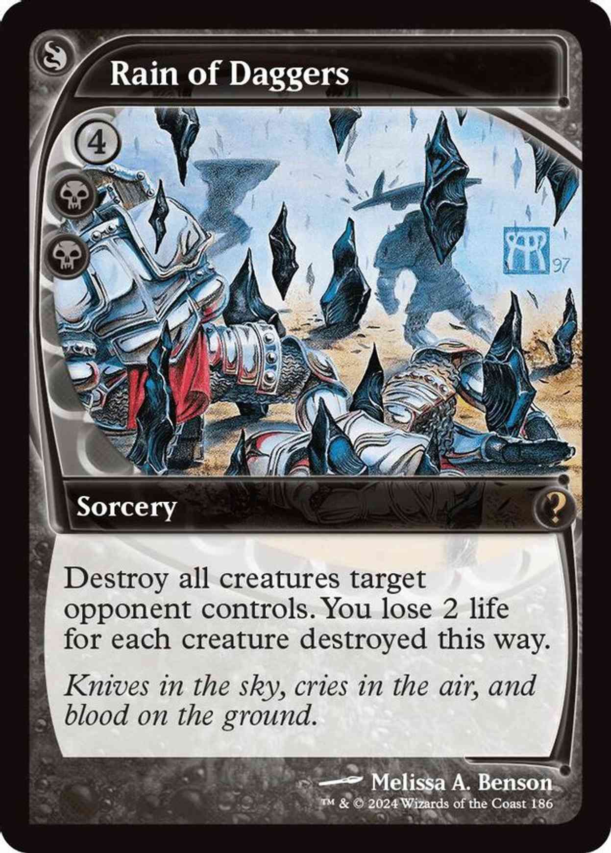 Rain of Daggers (Future Sight) magic card front