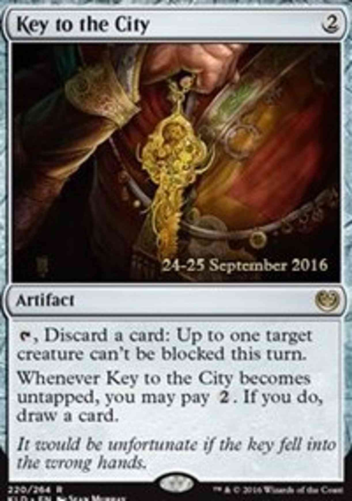 Key to the City magic card front