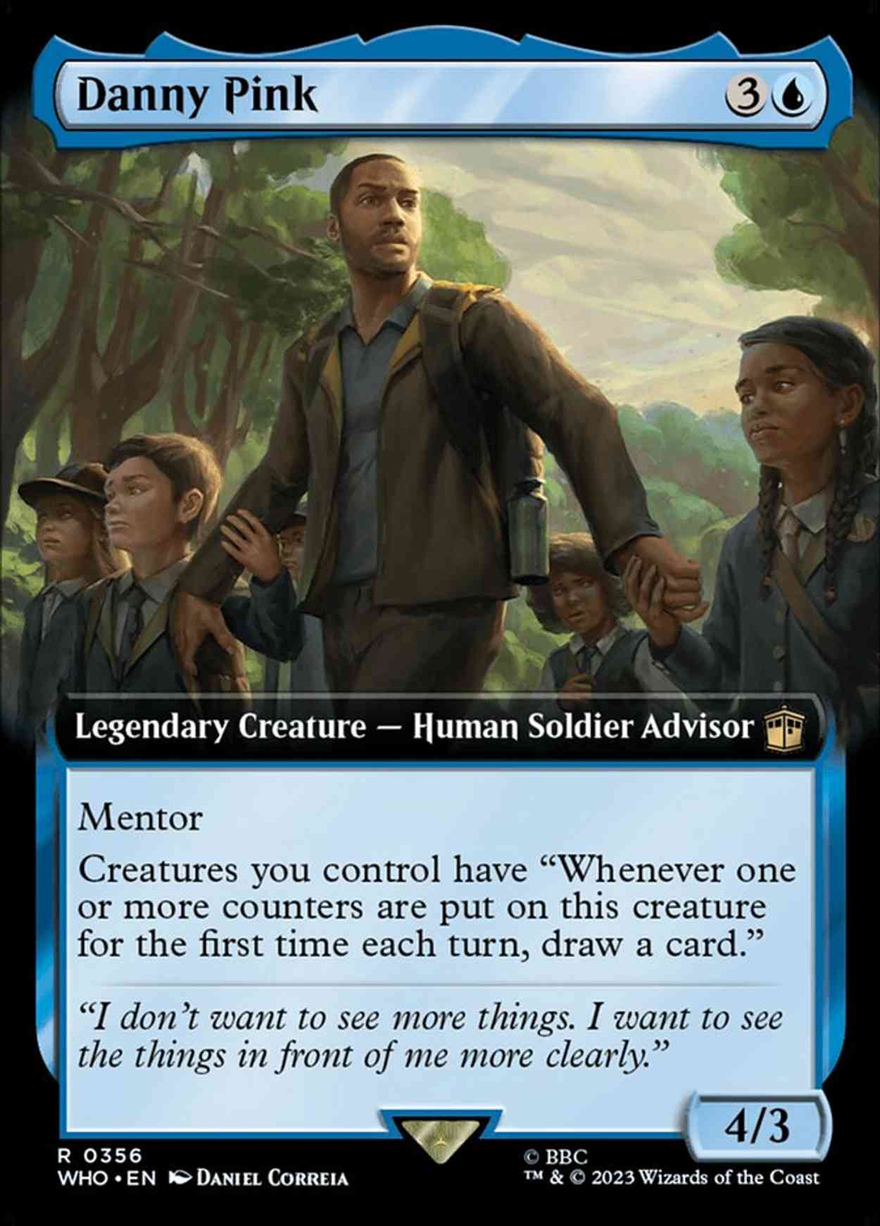Danny Pink (Extended Art) magic card front