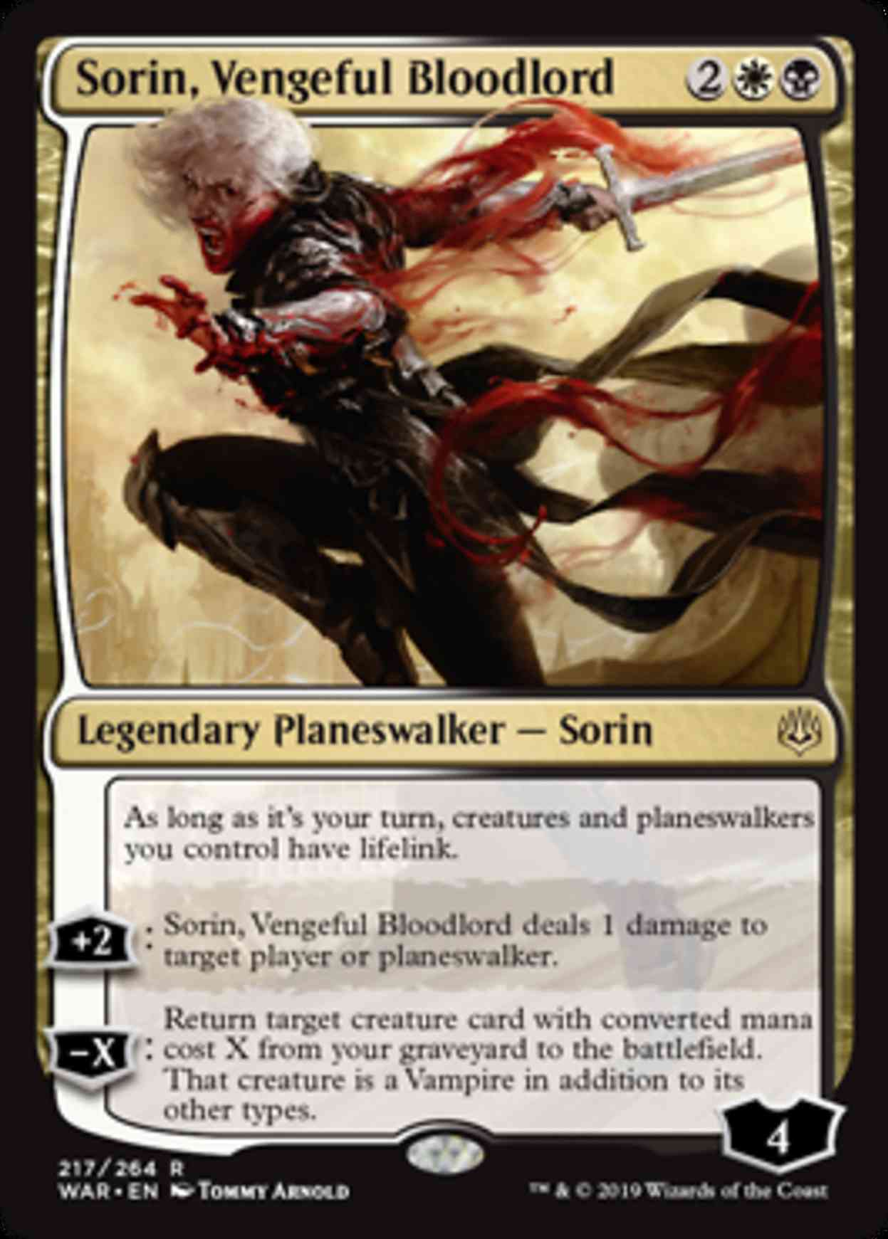 Sorin, Vengeful Bloodlord magic card front