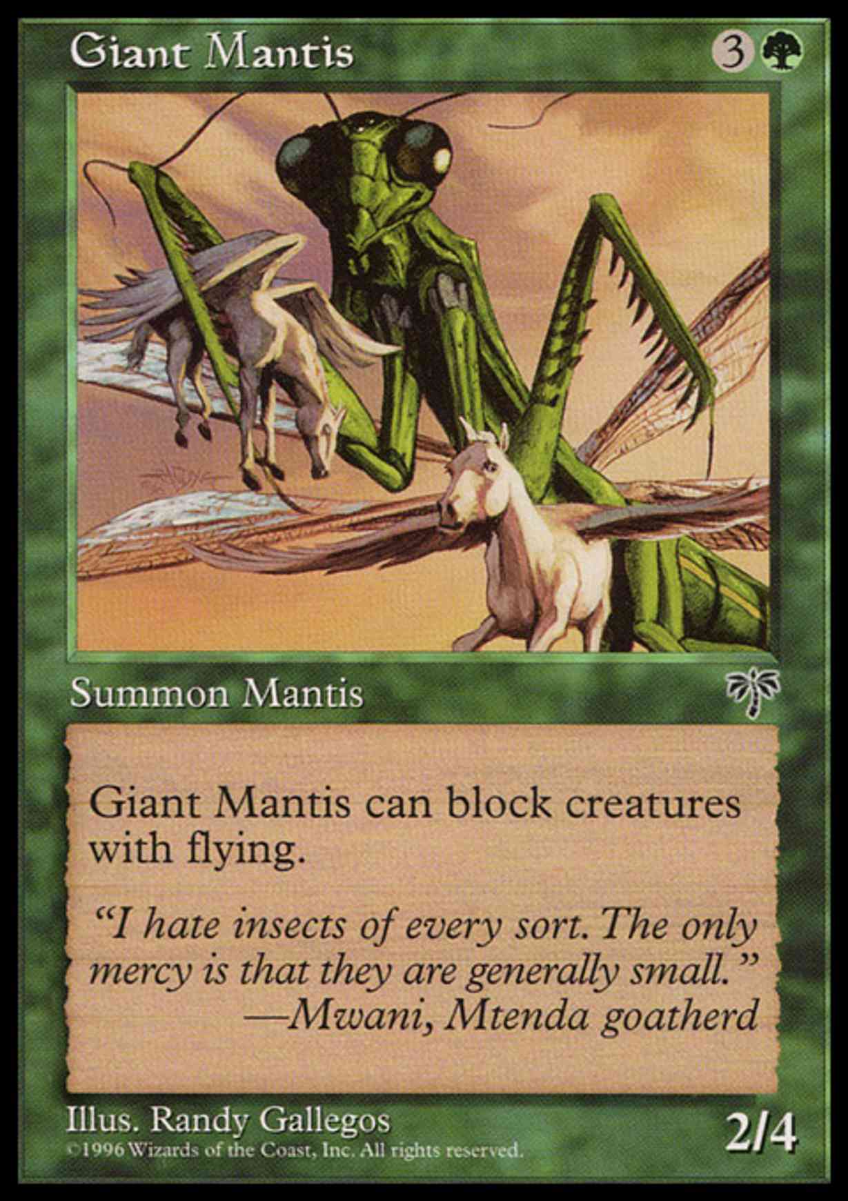 Giant Mantis magic card front