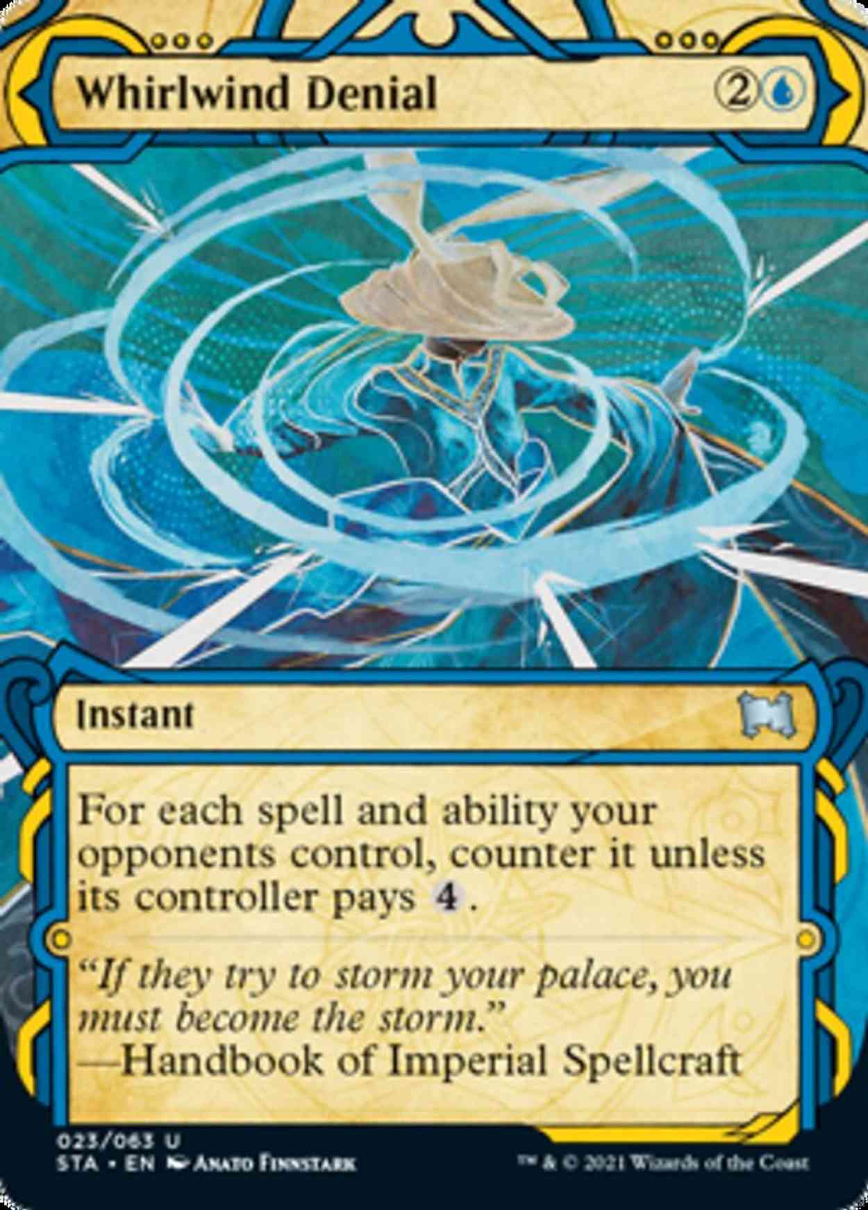 Whirlwind Denial (Foil Etched) magic card front