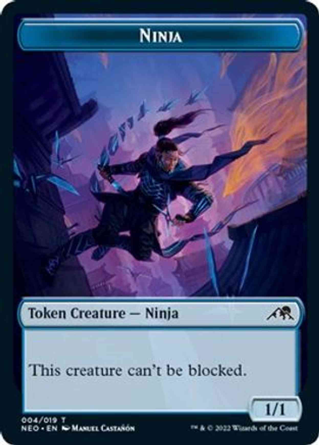 Ninja Token magic card front
