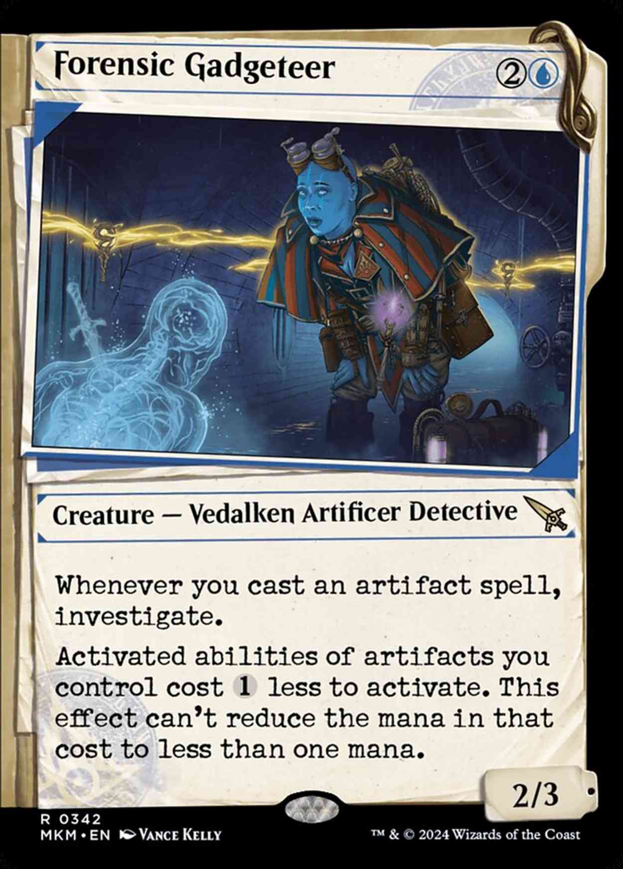 Forensic Gadgeteer (Showcase) magic card front