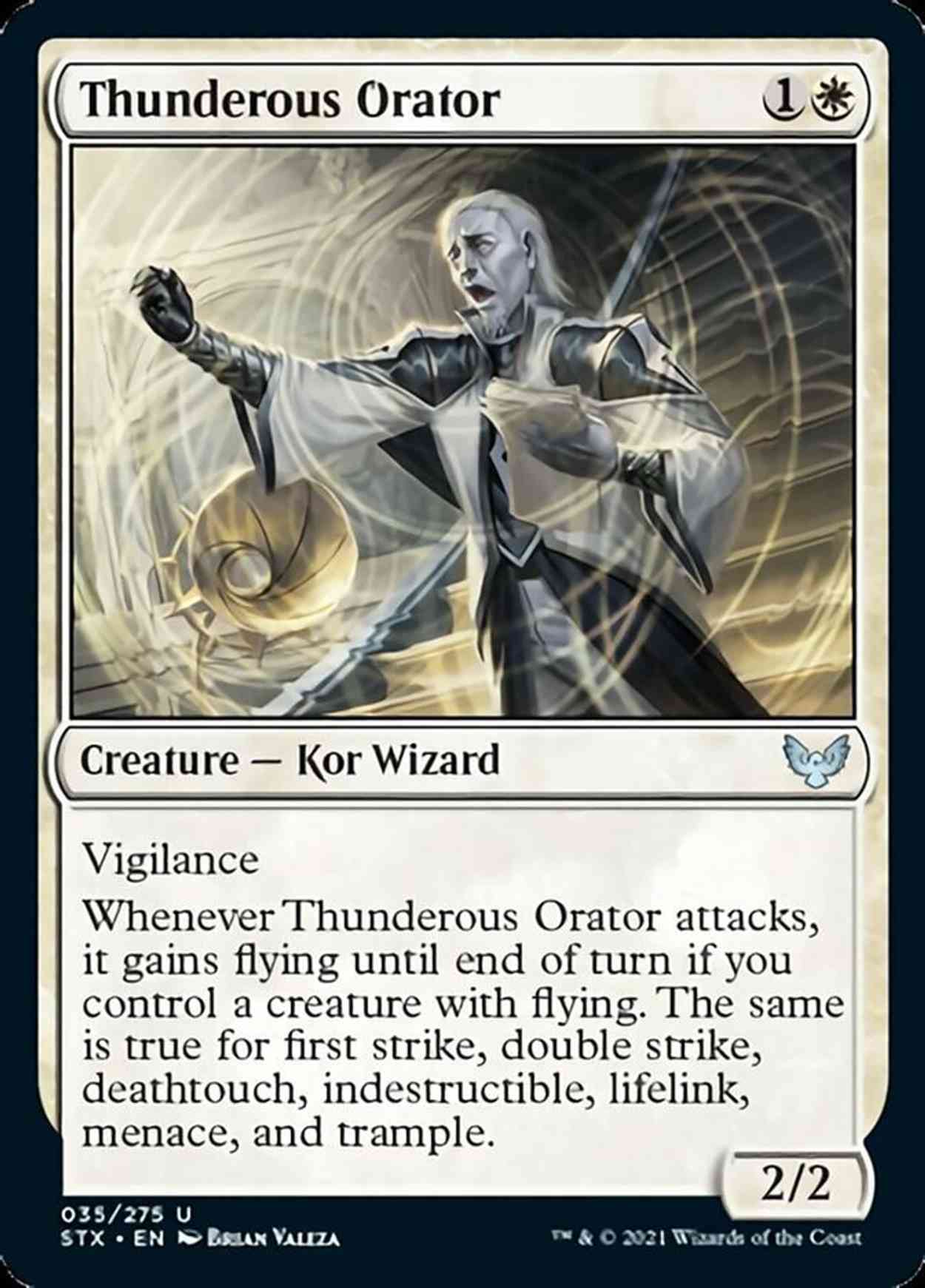 Thunderous Orator magic card front
