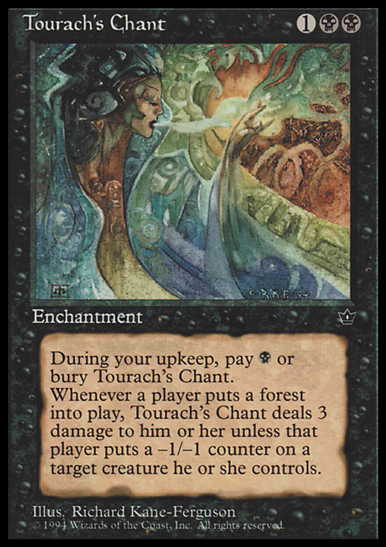 Tourach's Chant magic card front