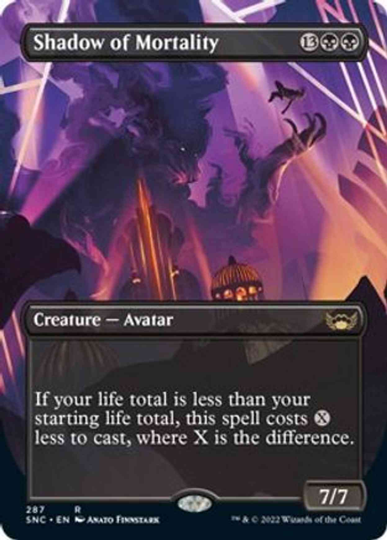 Shadow of Mortality (Borderless) magic card front