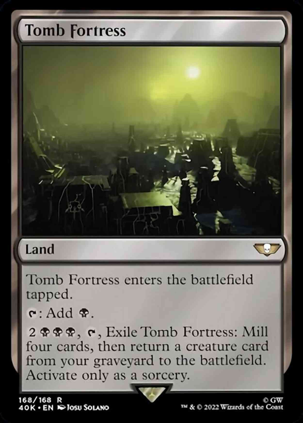 Tomb Fortress magic card front